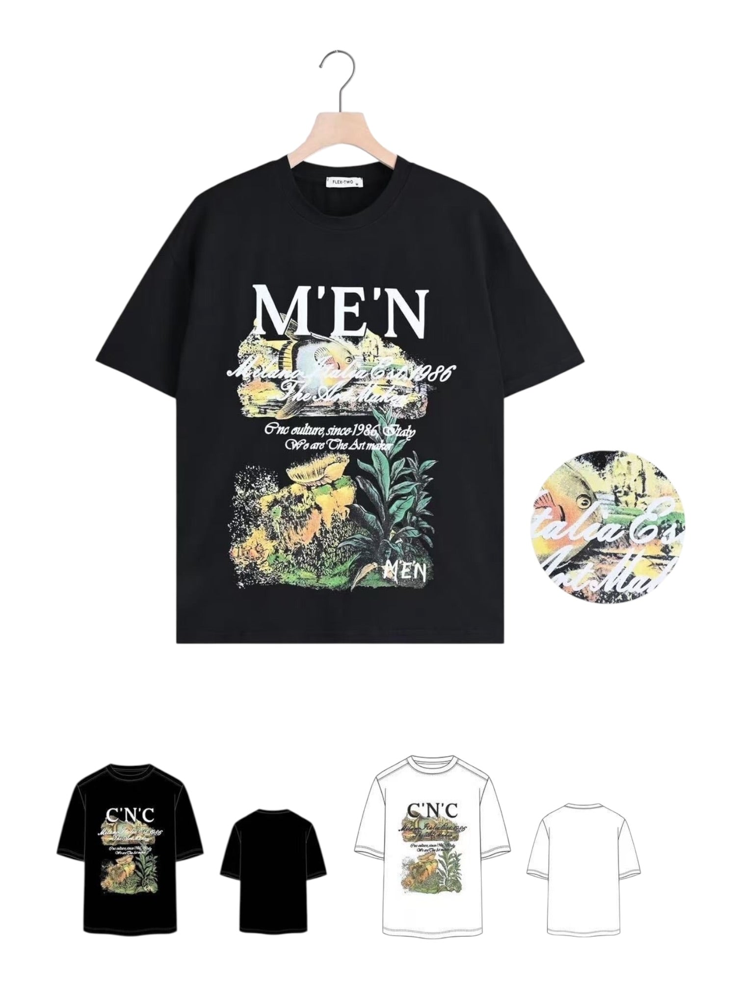 Maglia in cotone con stampa anteriore 11