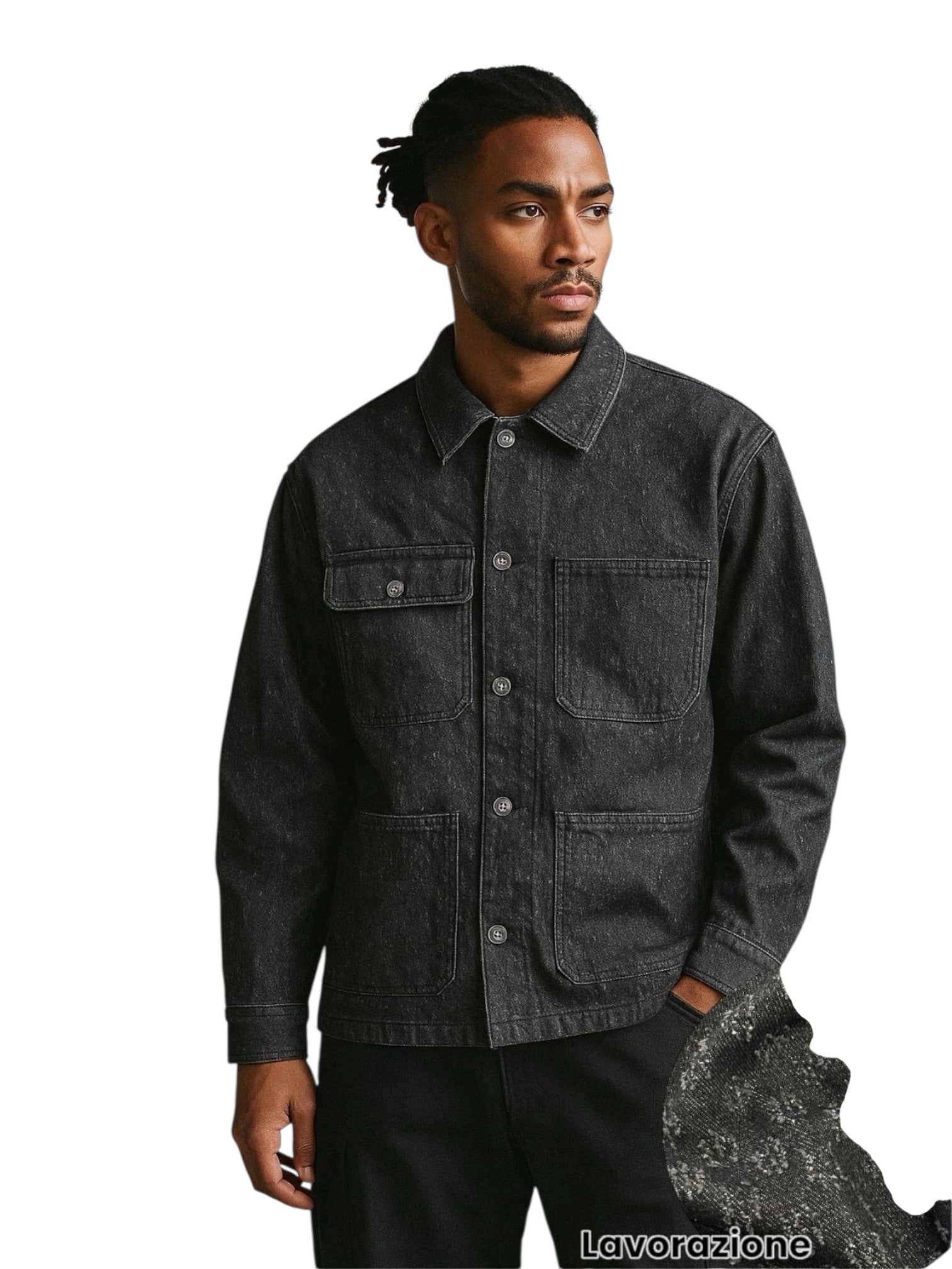 Giacca con tasche e bottoni