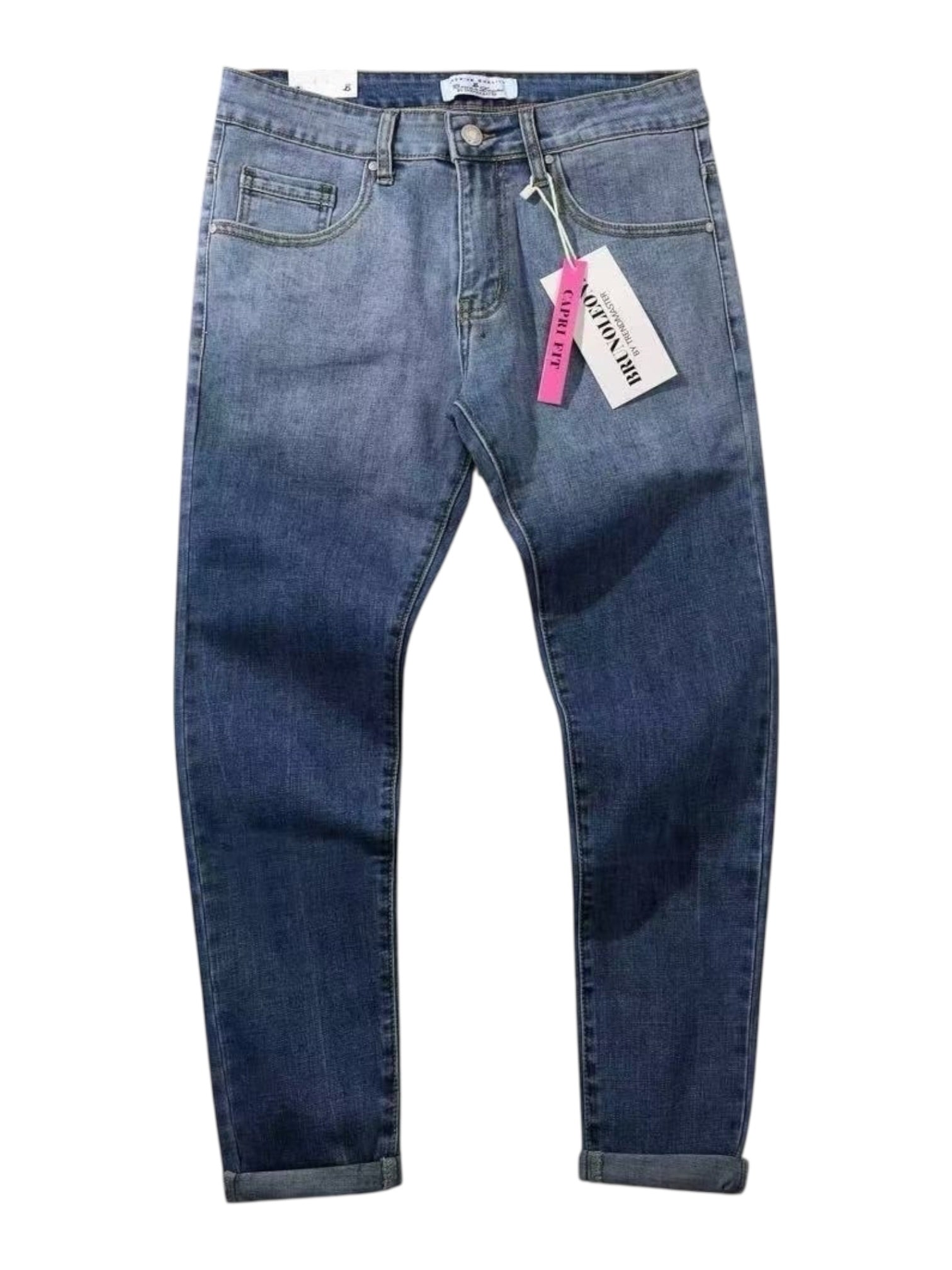 Jeans slavato in cotone