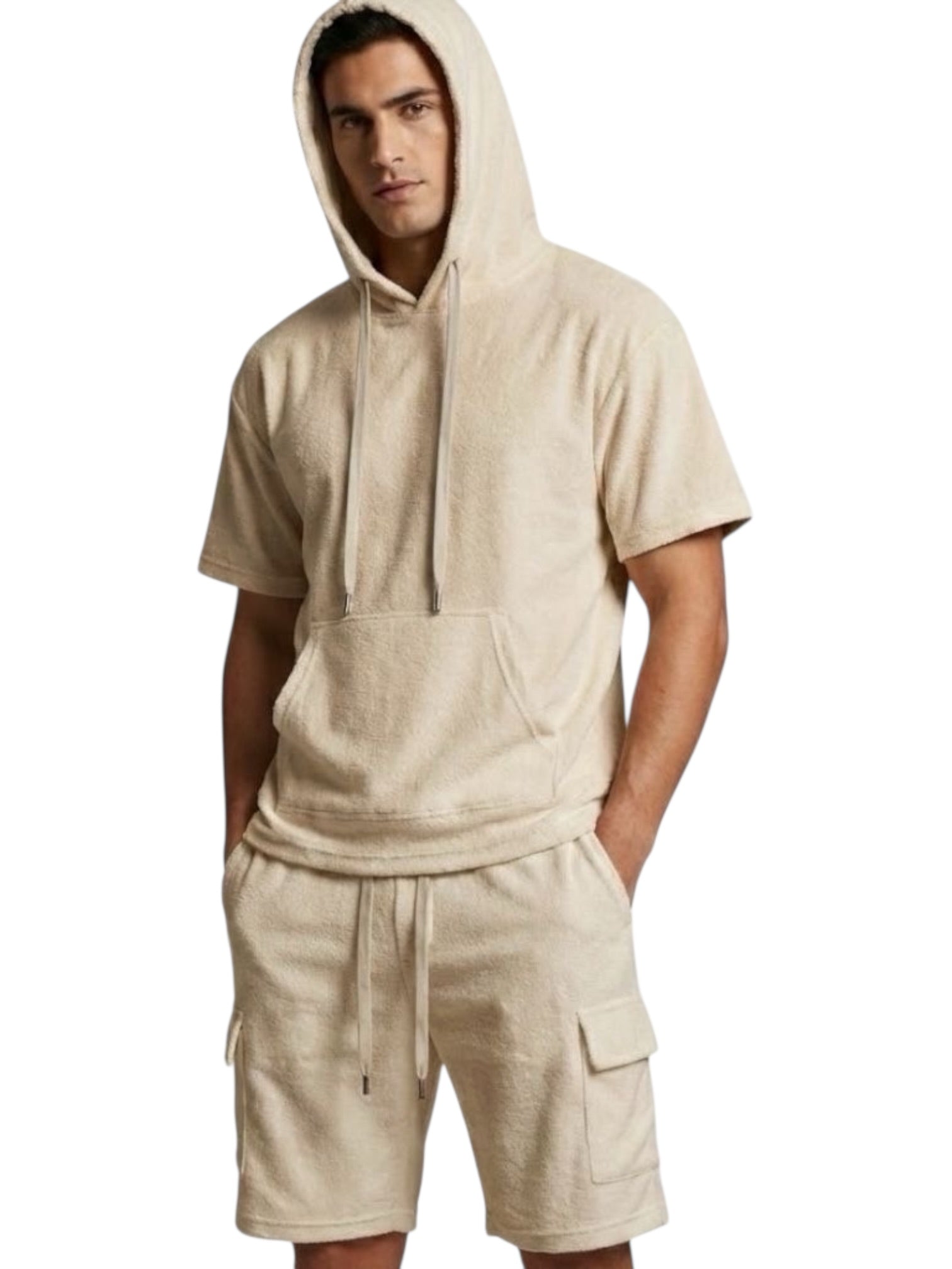 Completo estivo cotone con tasconi