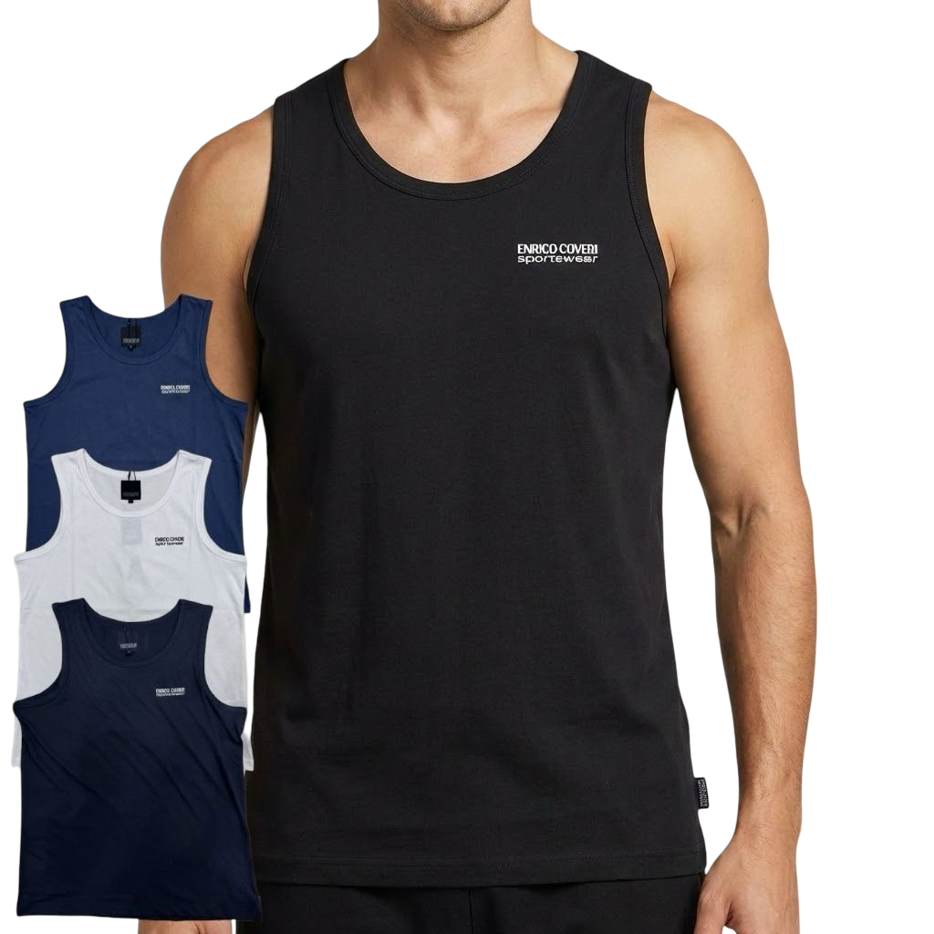 Canottiera in cotone ENRICO COVERI