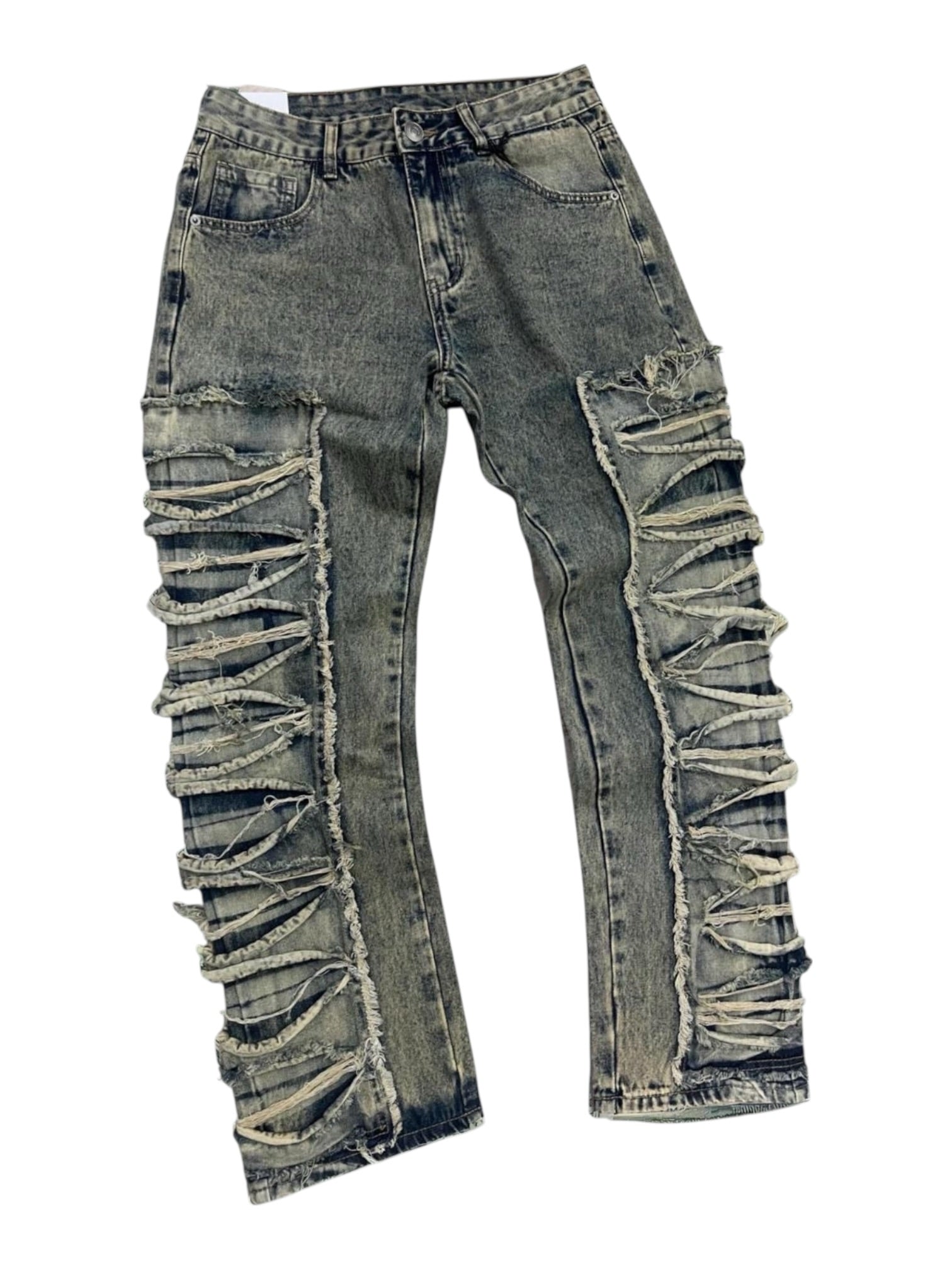 Jeans in cotone con rotture