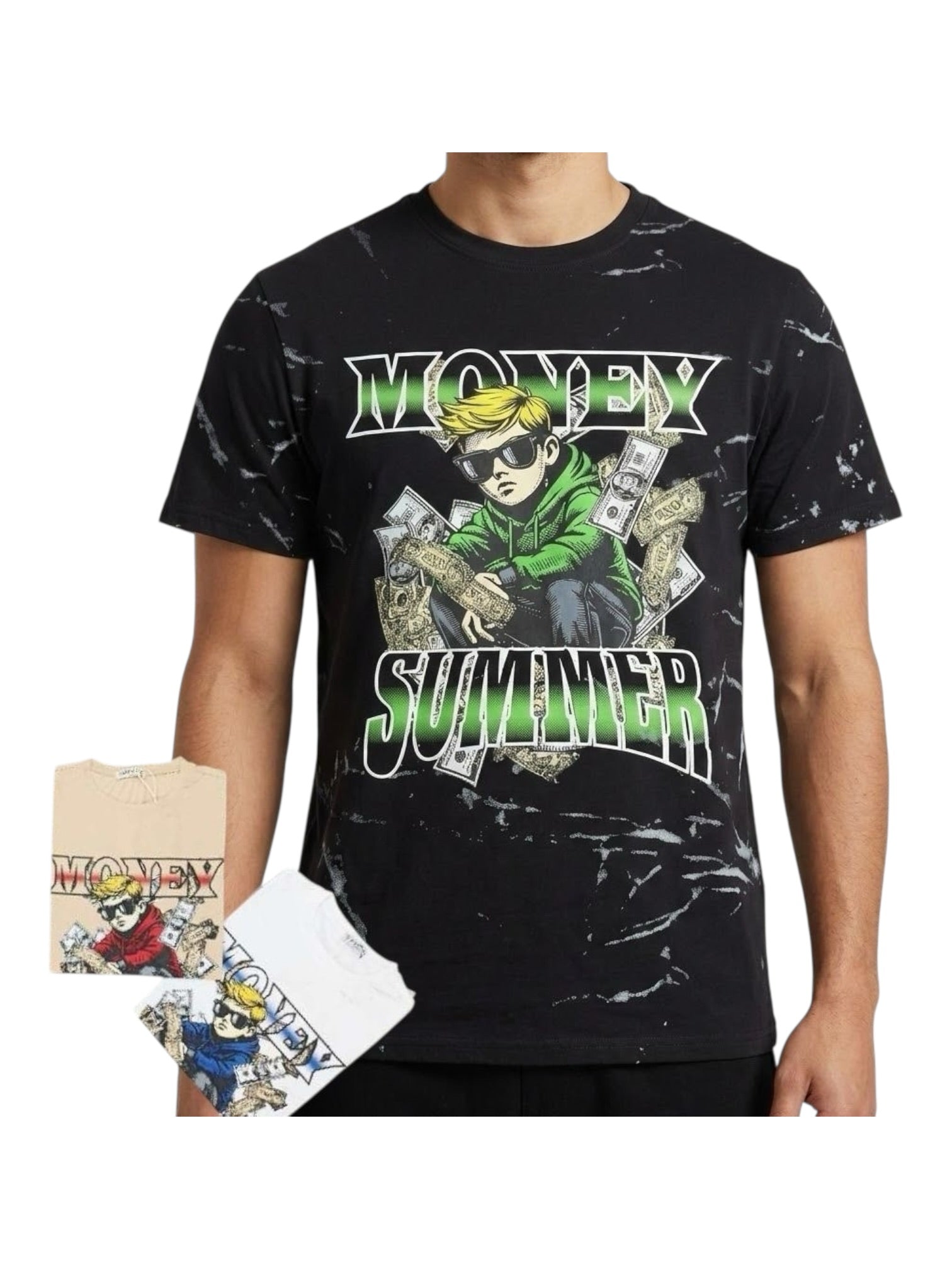 Maglia in cotone morbida con stampa frontale