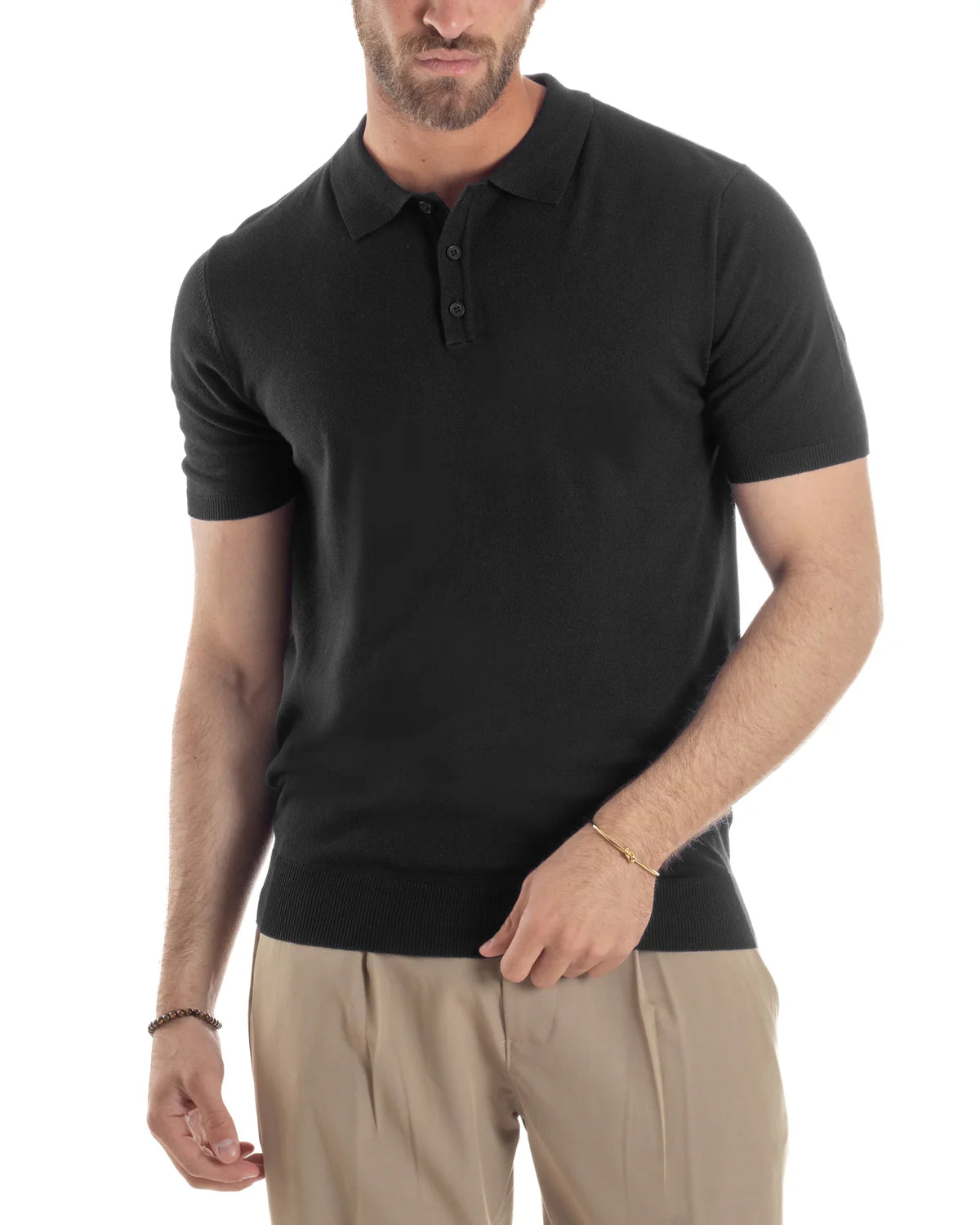 Polo in filo morbida e comoda J689