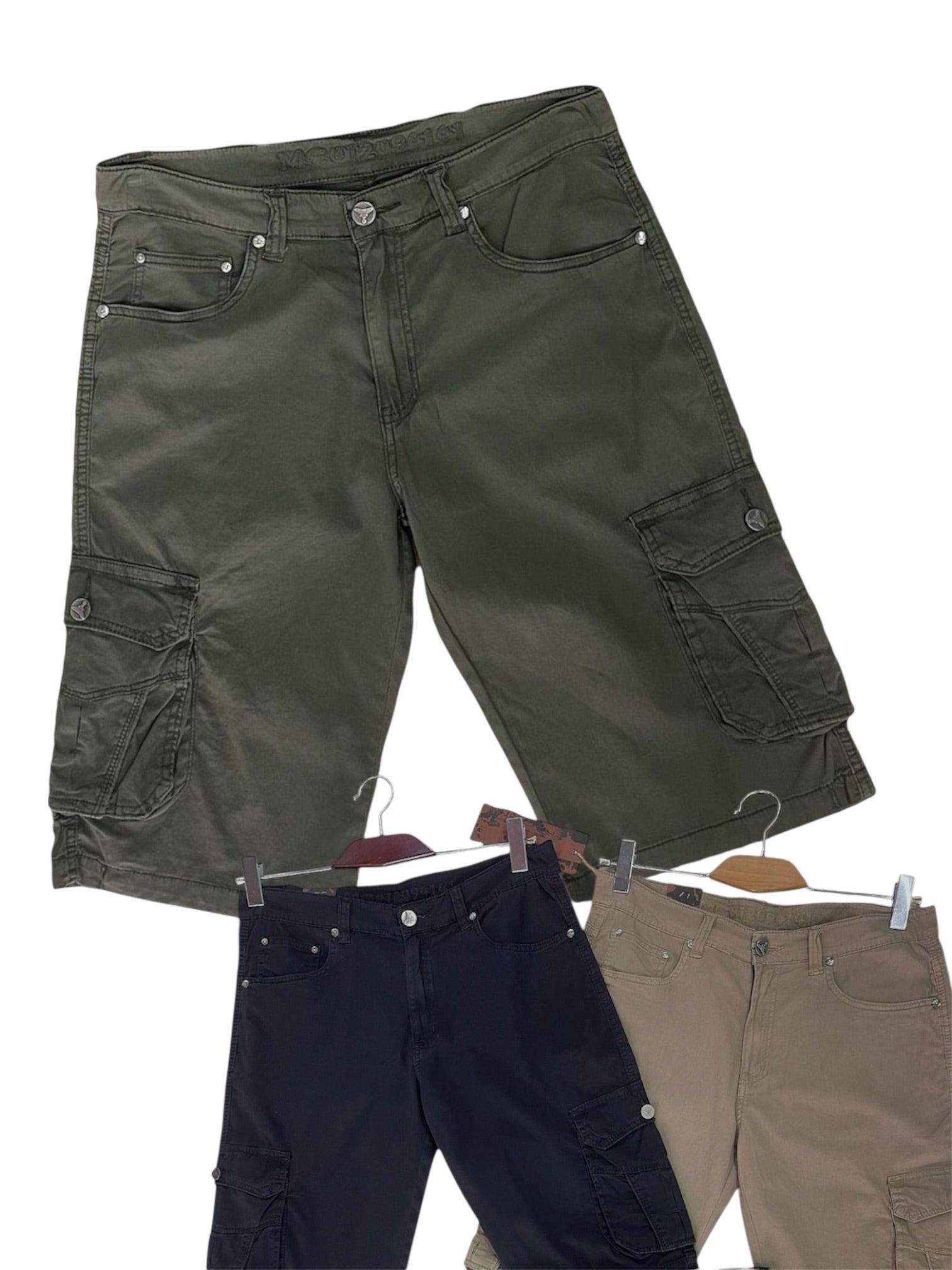 Bermuda in cotone uomo con bottone