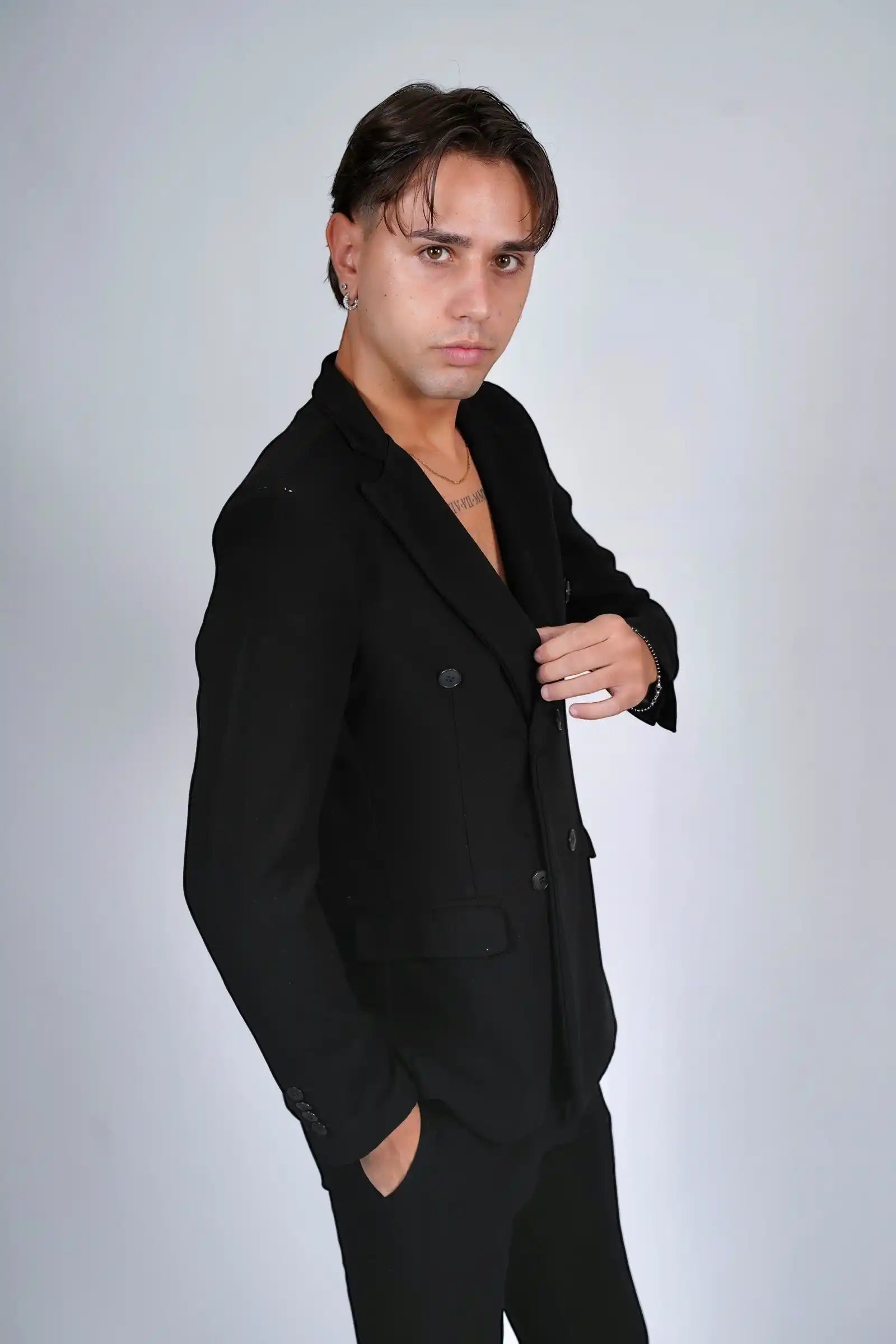 Abito doppiopetto italiano cotone invernale