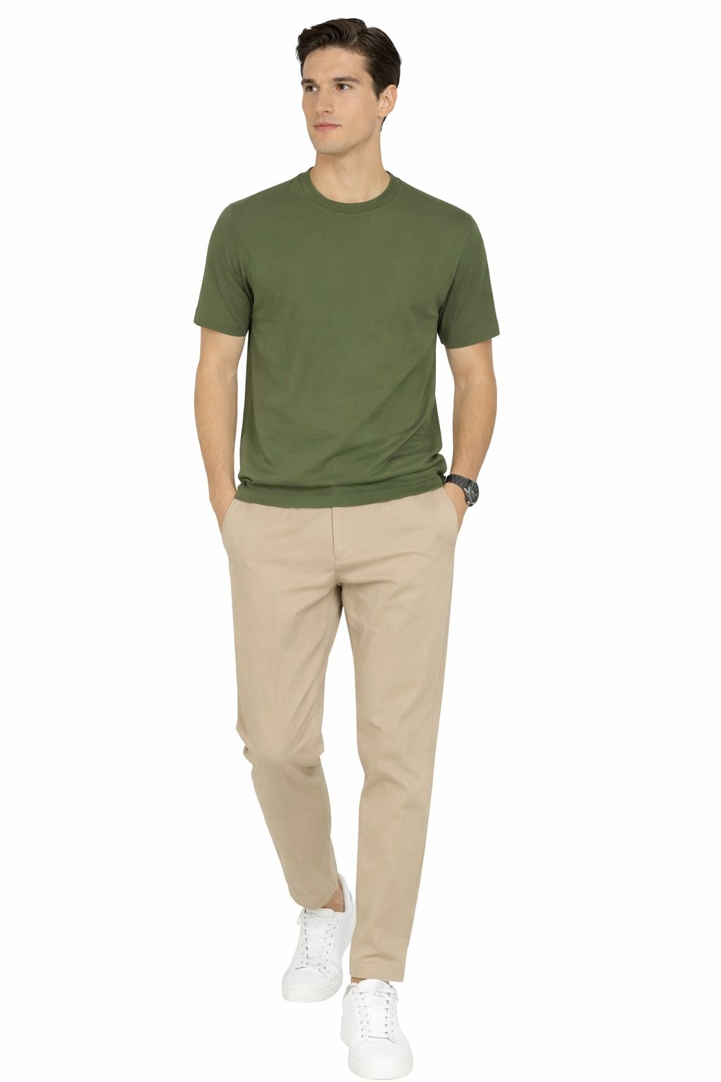 T shirt in filo morbida e comoda J688