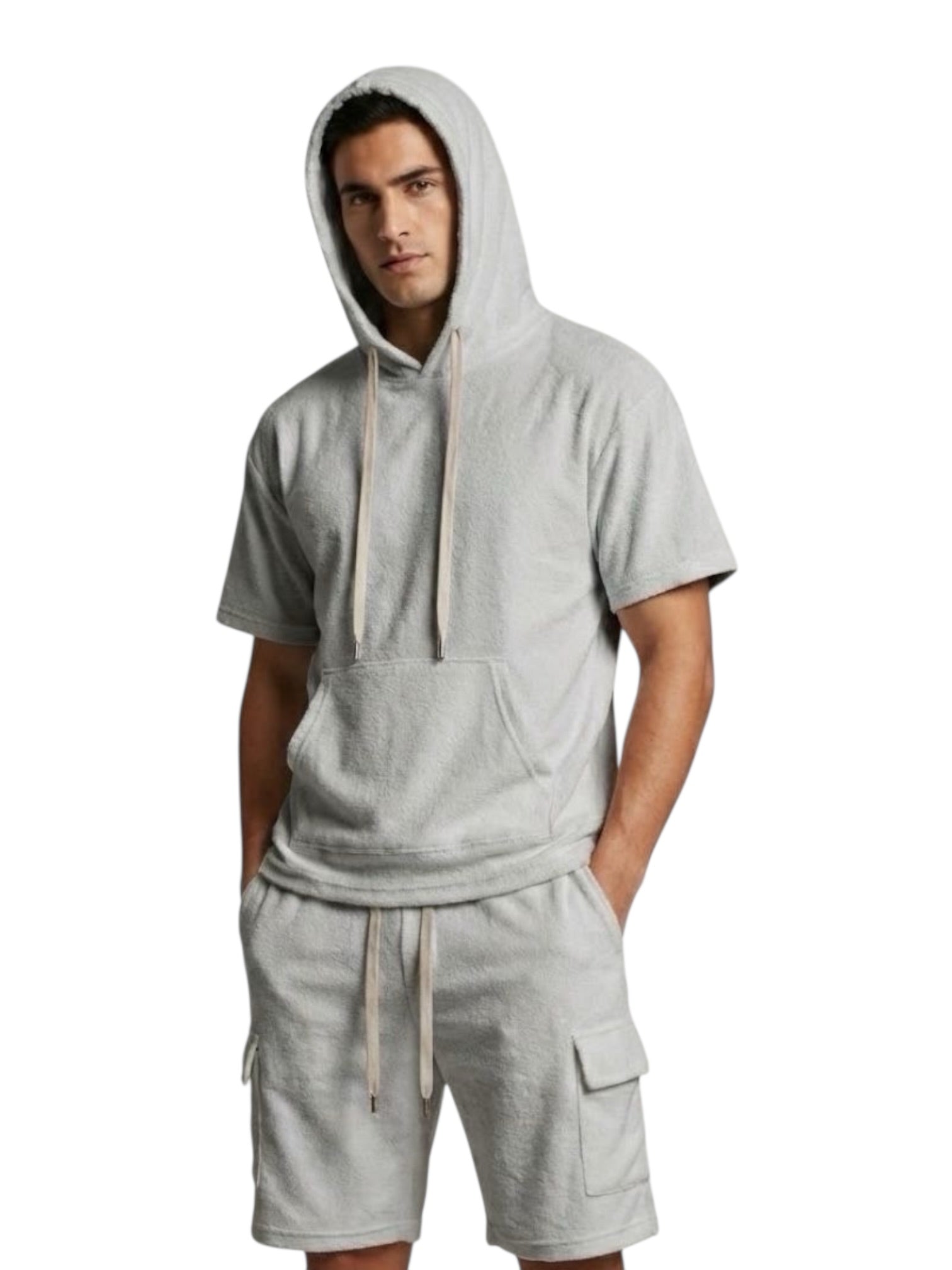 Completo estivo cotone con tasconi