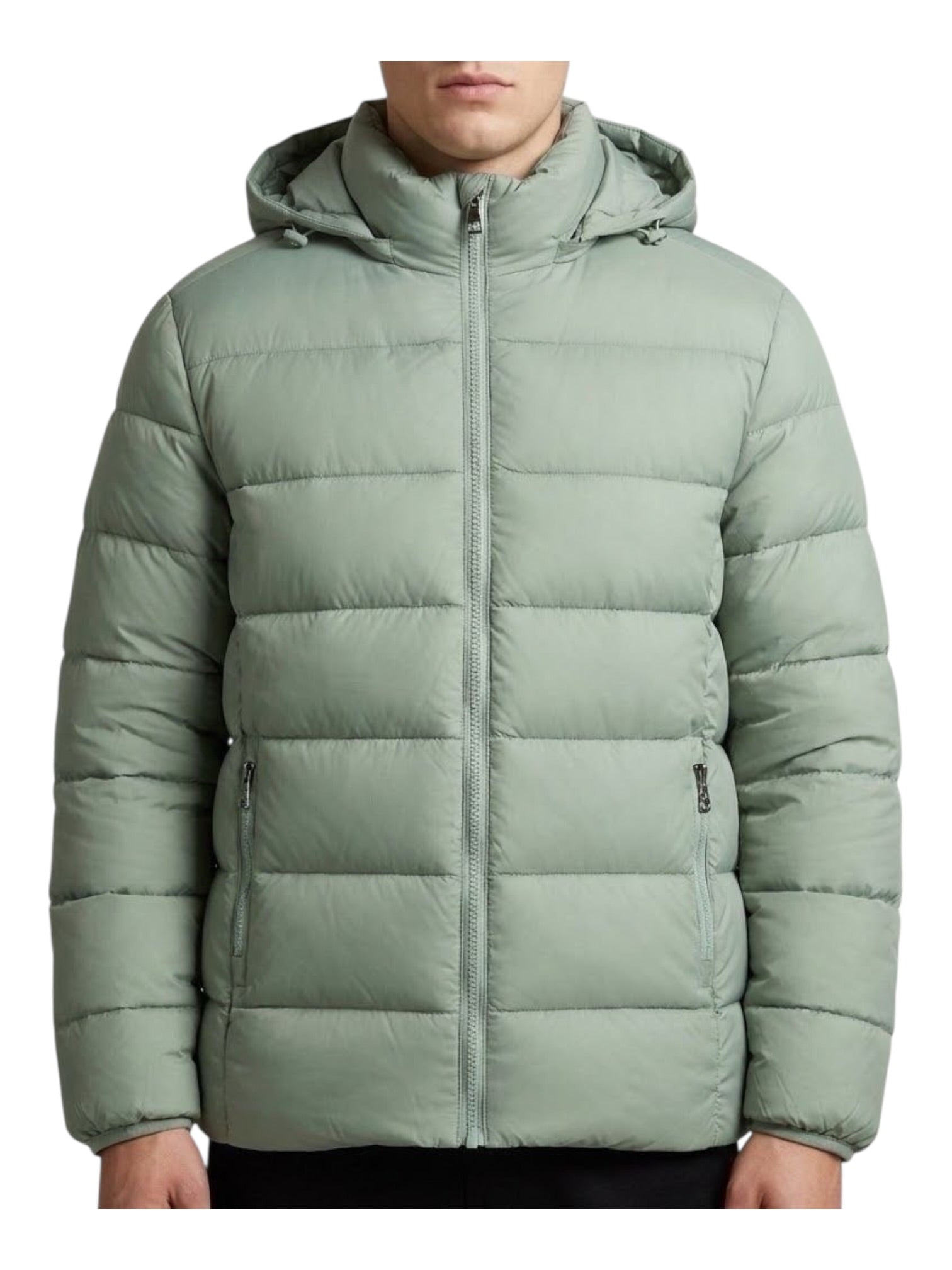 Giubbini uomo zip e cappuccio calibrato