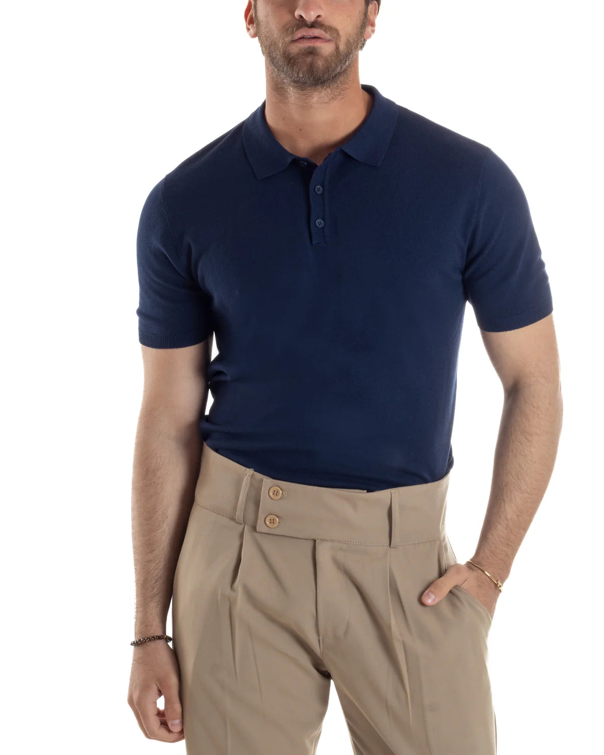 Polo in filo morbida e comoda J689