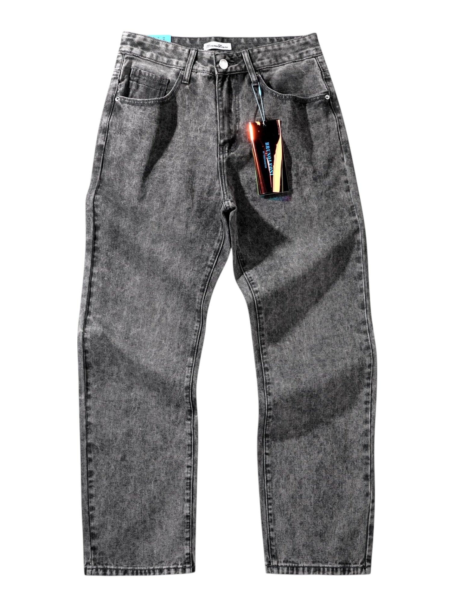 Jeans baggy fit tinto freddo cotone