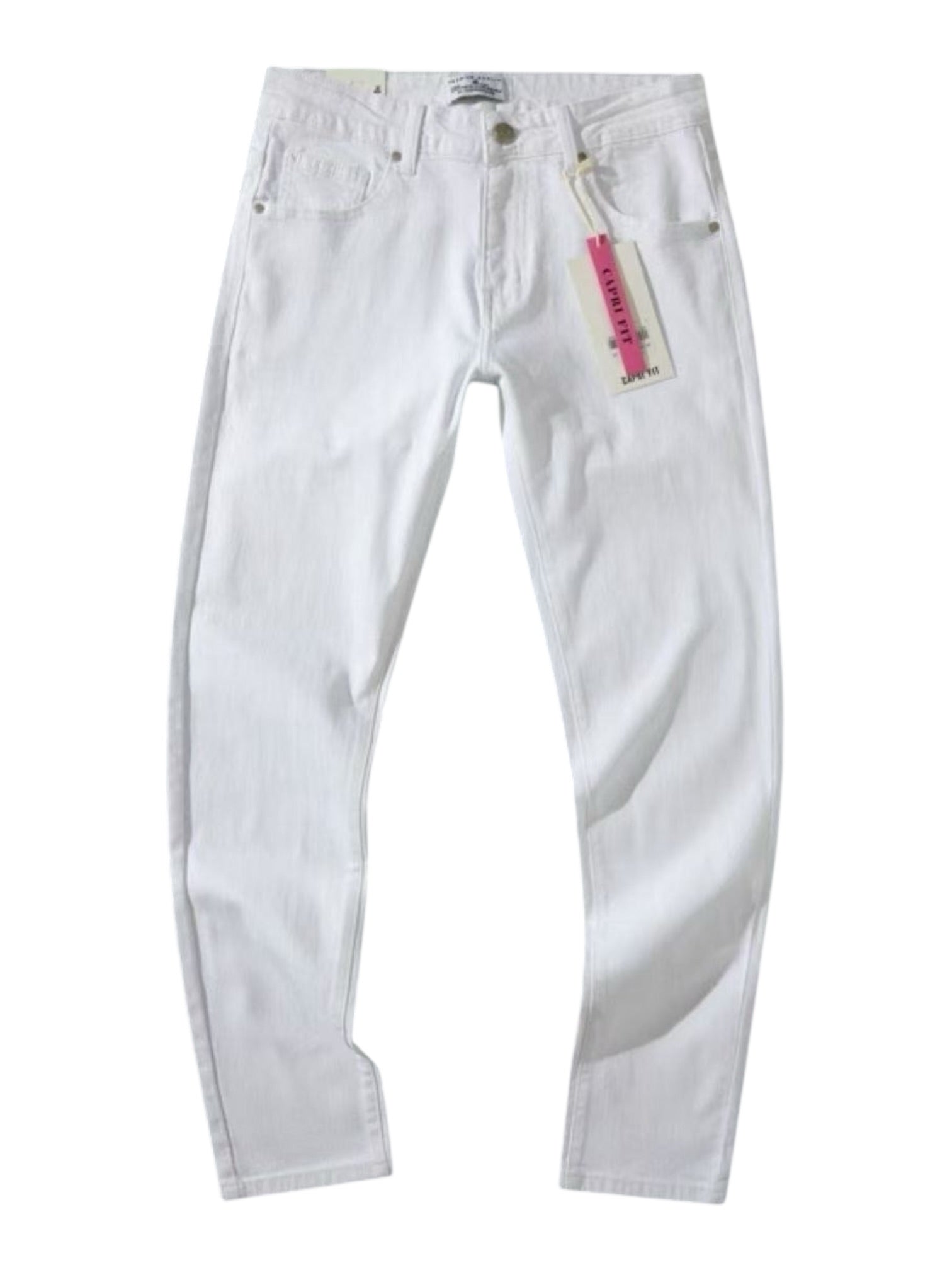 Pantalone in cotone soffice basico bianco