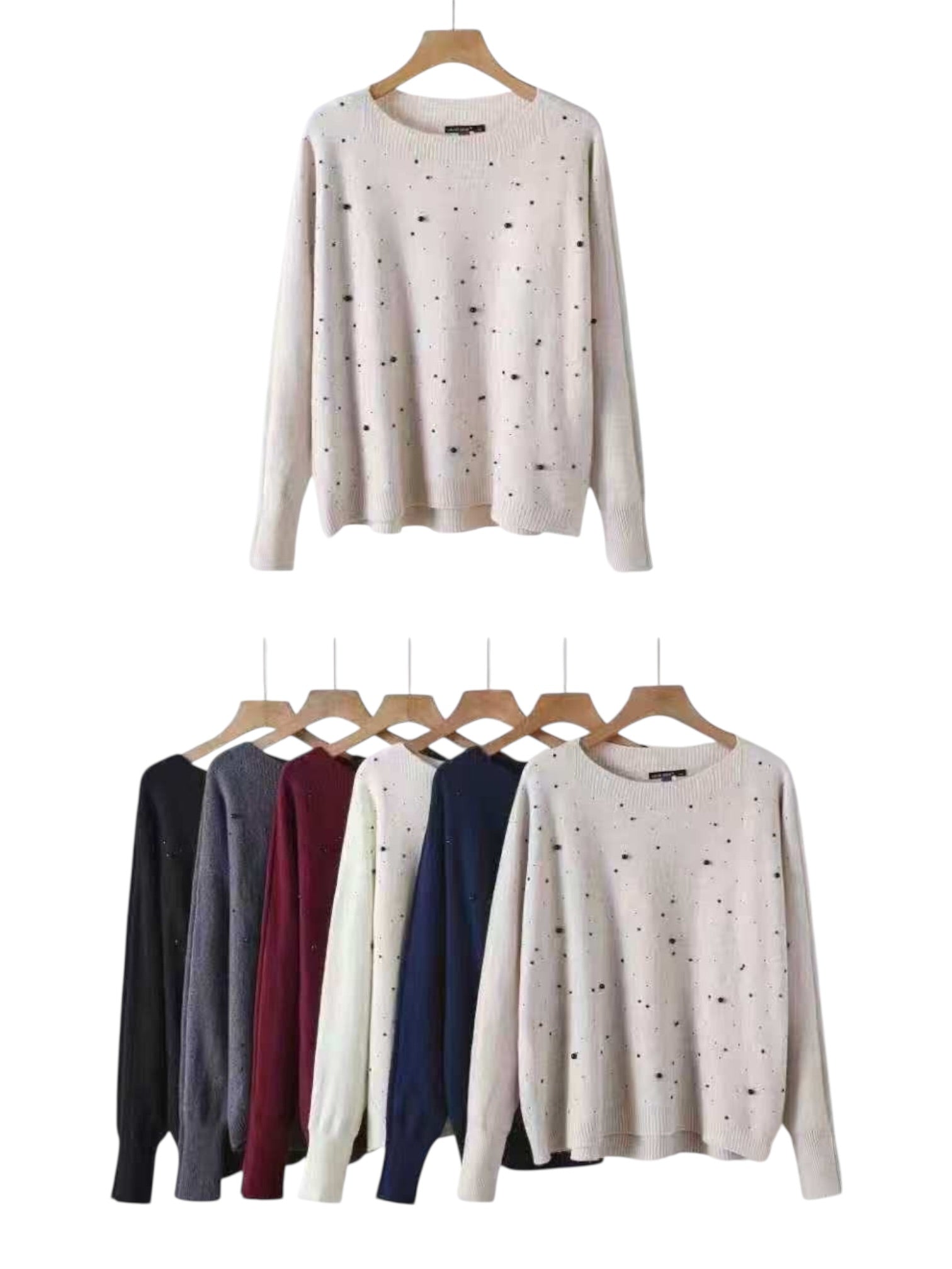 Maglione donna con strass