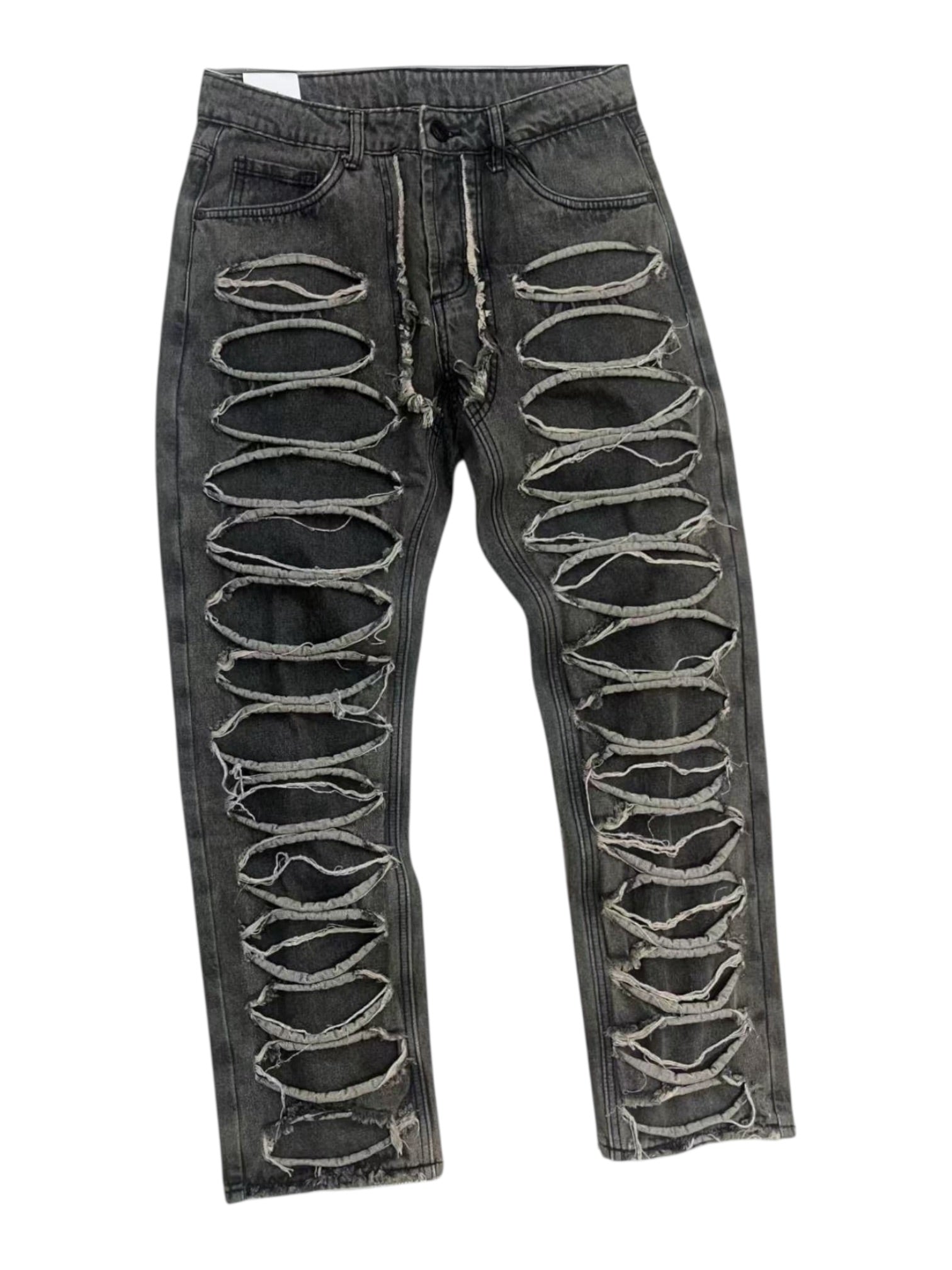 Jeans con rotture in cotone 2