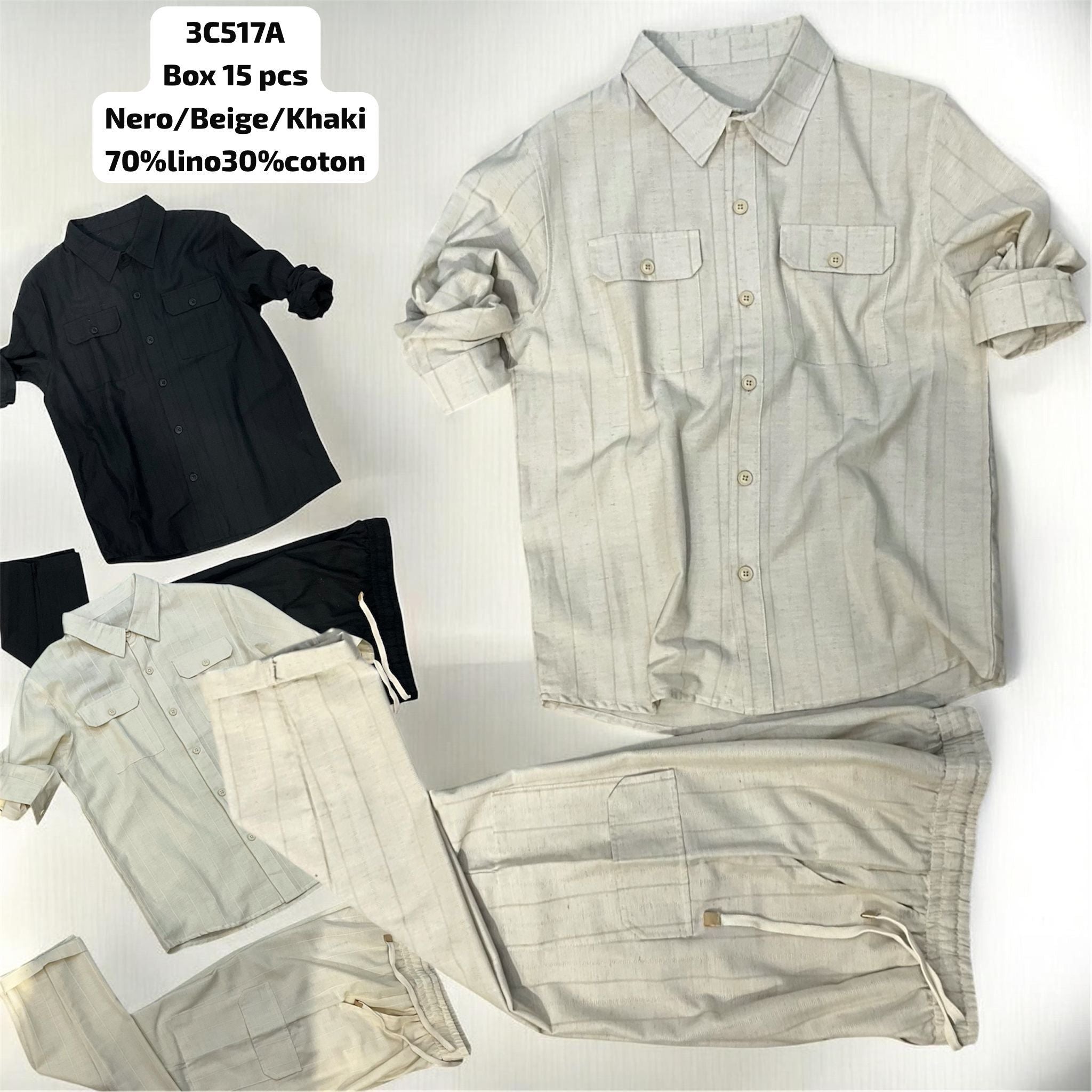 Completo misto lino 517AB
