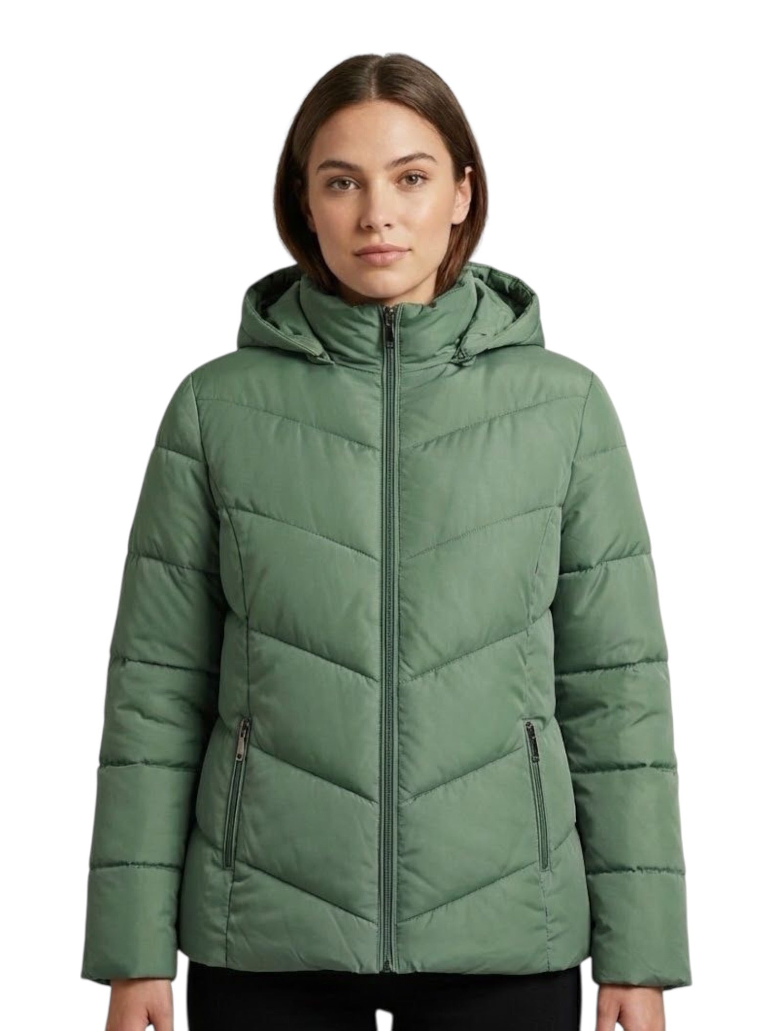 Giubbino donna zip e cappuccio