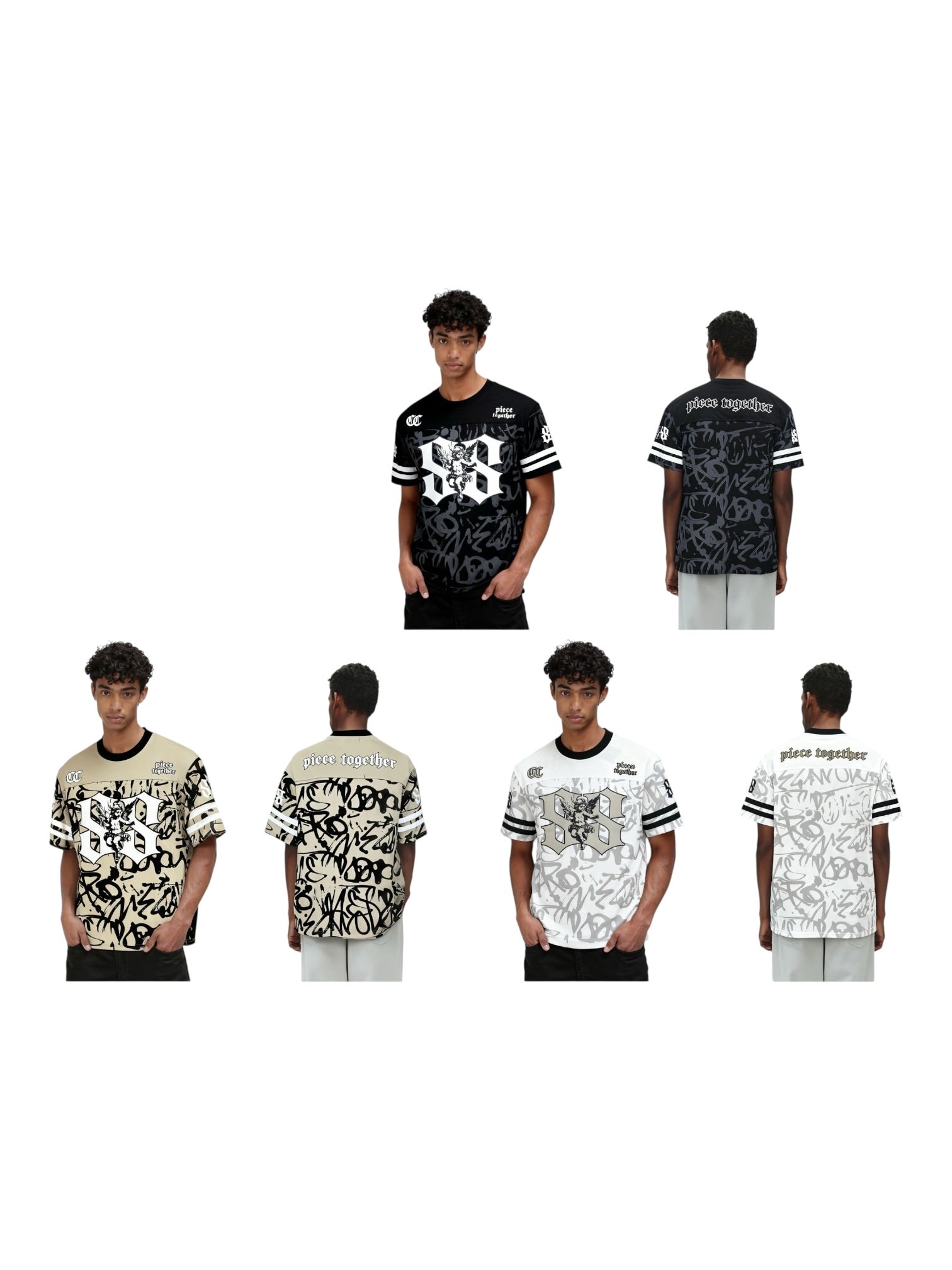 Maglia in cotone morbido con stampa numero 2