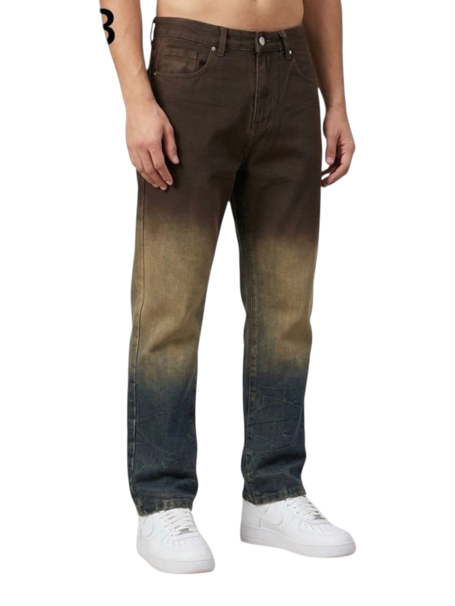 Jeans regular fit in cotone multicolore