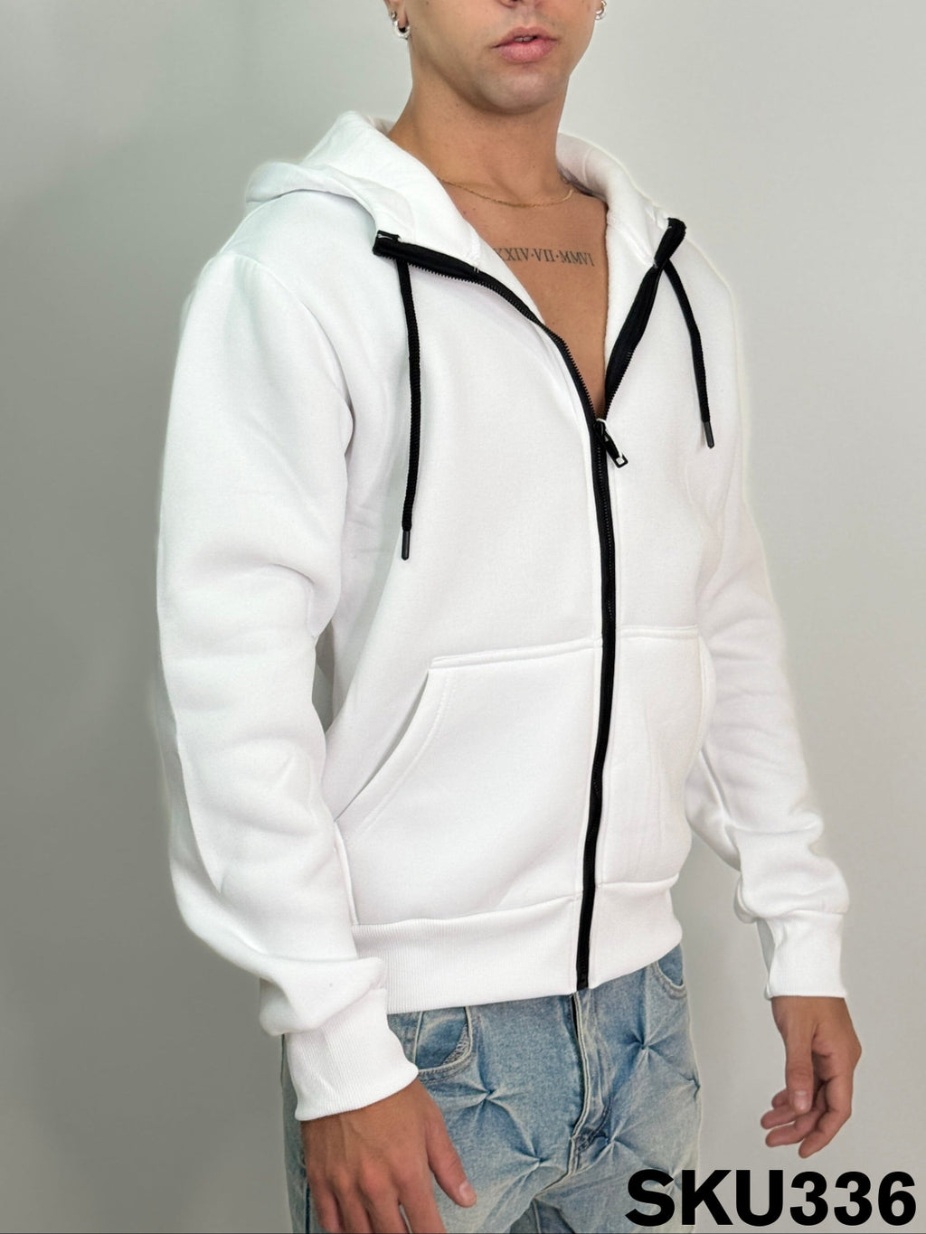 Felpa cappuccio bianco TOTTI