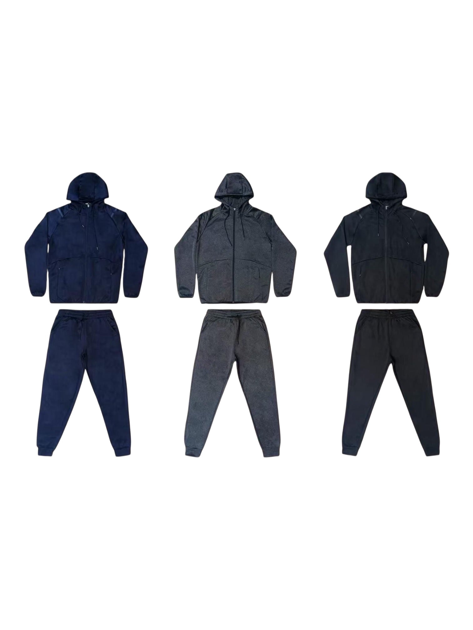 Tuta completa con zip e cappuccio