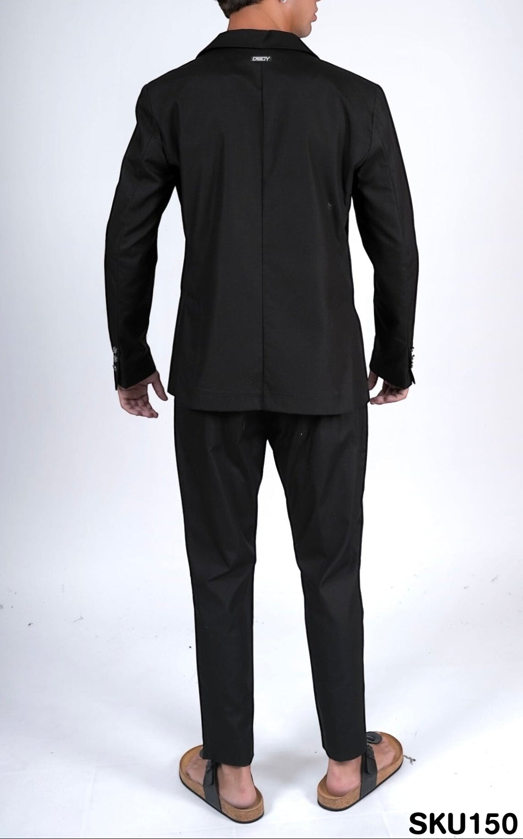 Abito monopetto sciolto nero NERES