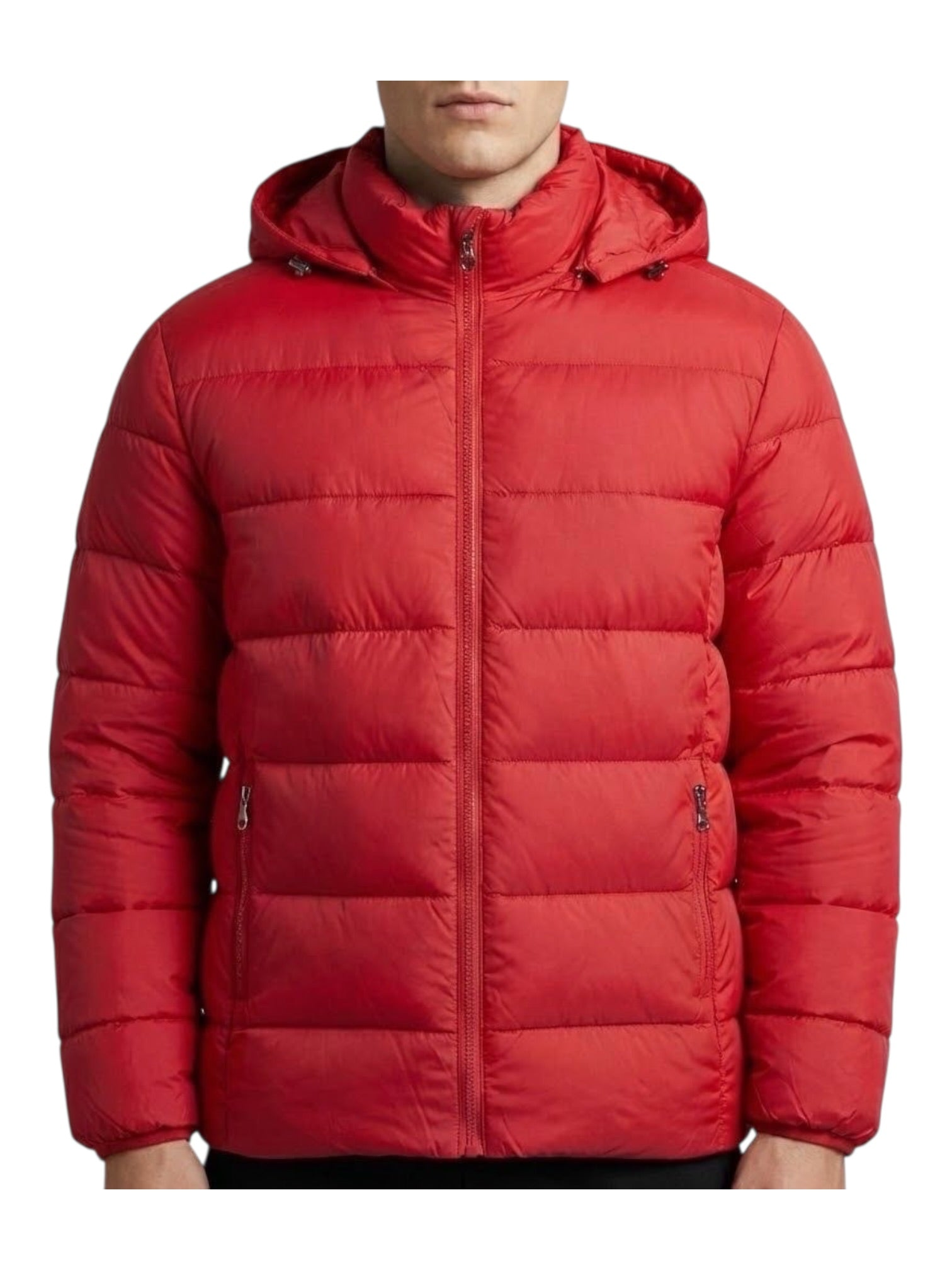 Giubbini uomo zip e cappuccio calibrato