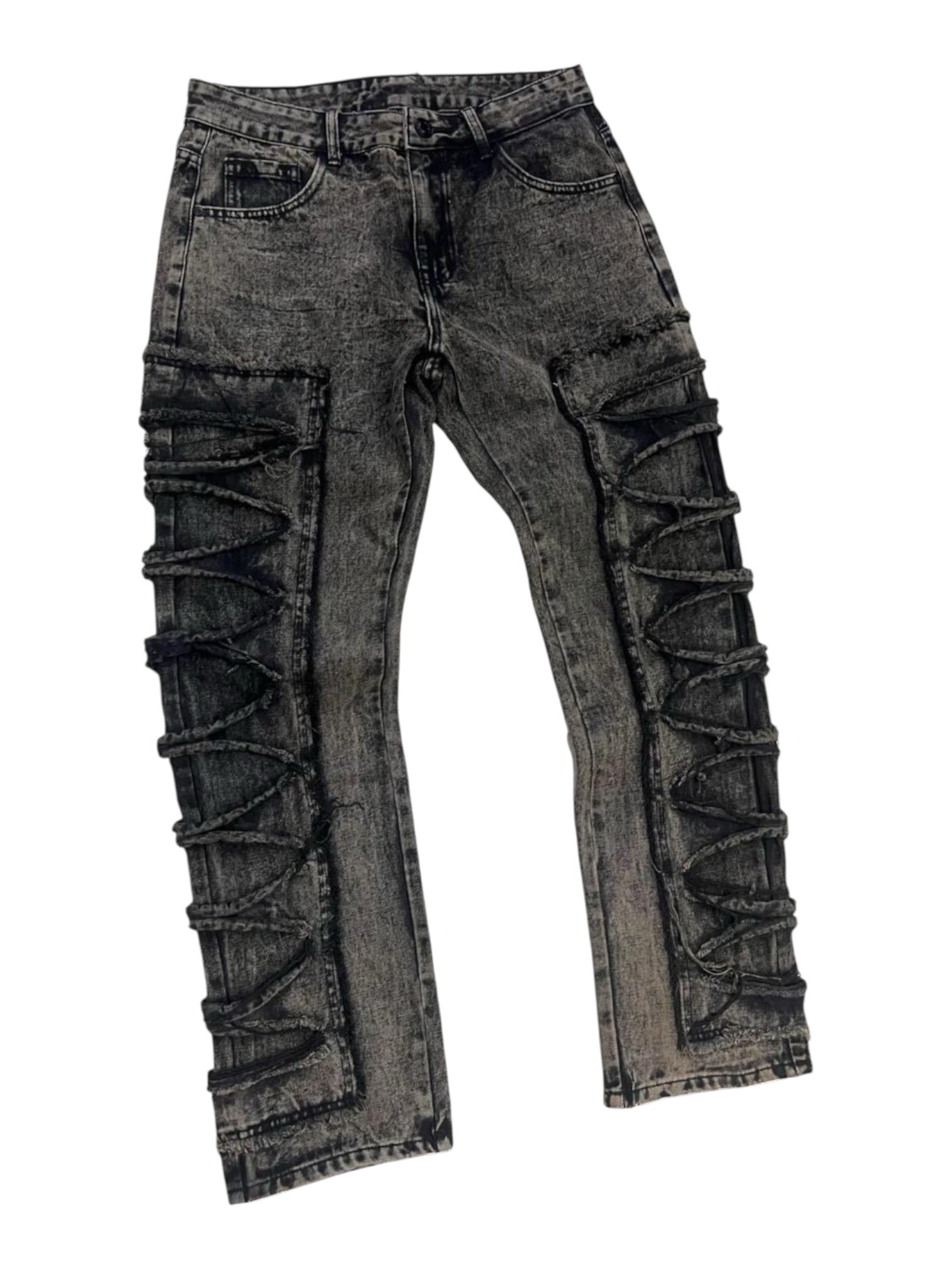 Jeans con microrotture in cotone 2