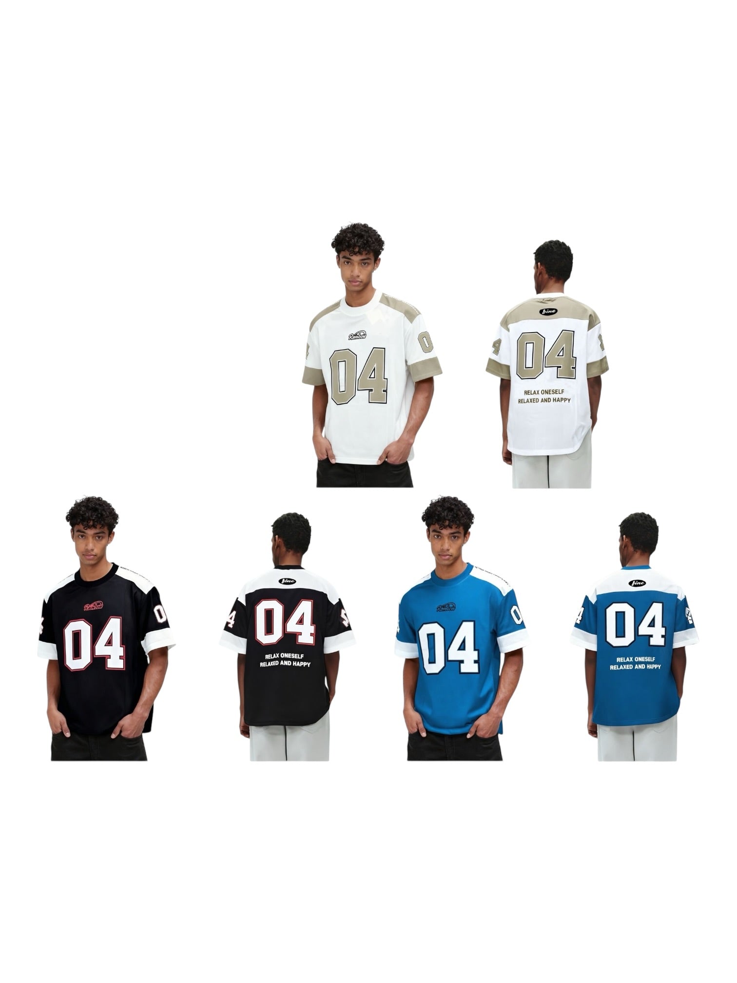 Maglia in cotone morbido con stampa numero