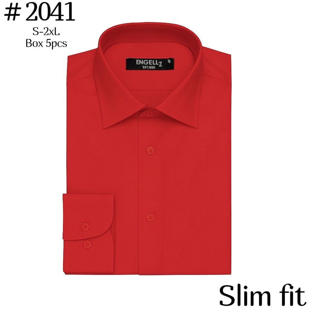 Camicia basic slim fit cotone