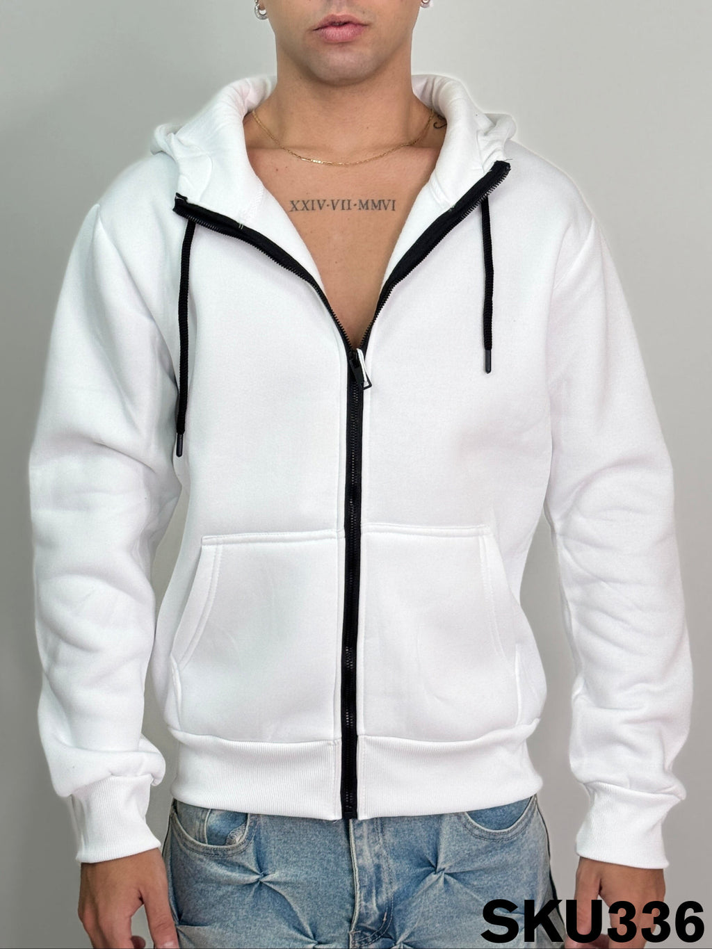 Felpa cappuccio bianco TOTTI