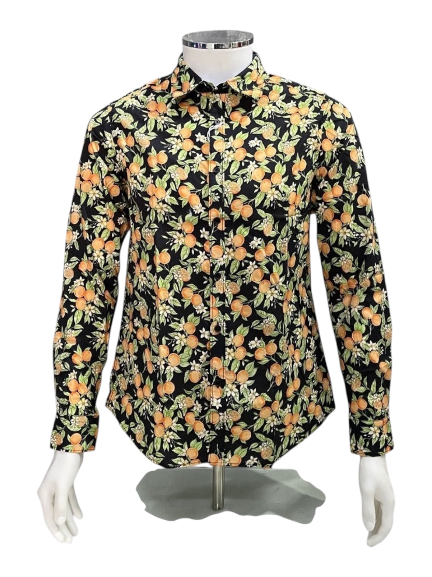 Camicia slim cotone floreale