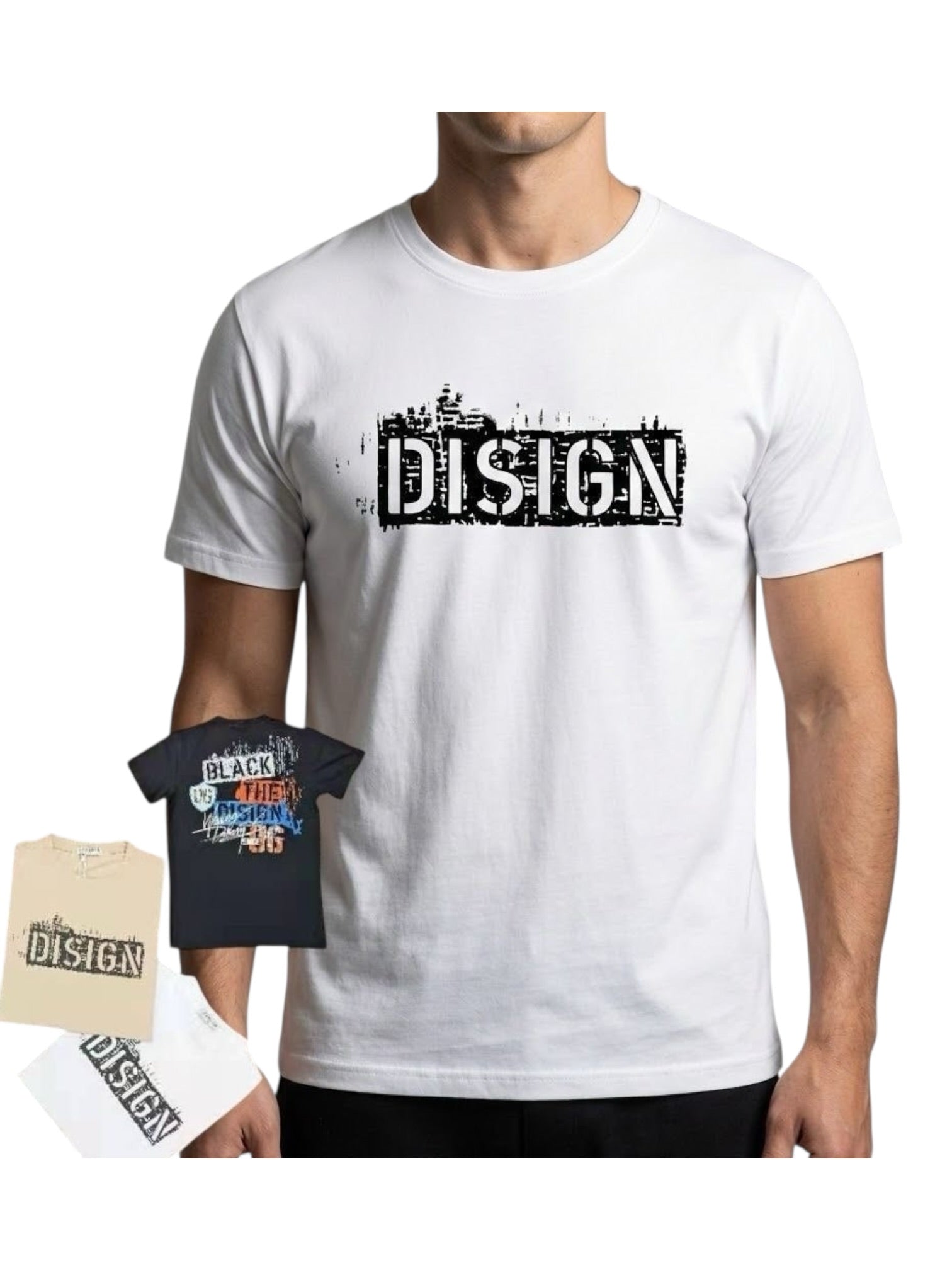 Maglia in cotone con scritta frontale ricamata