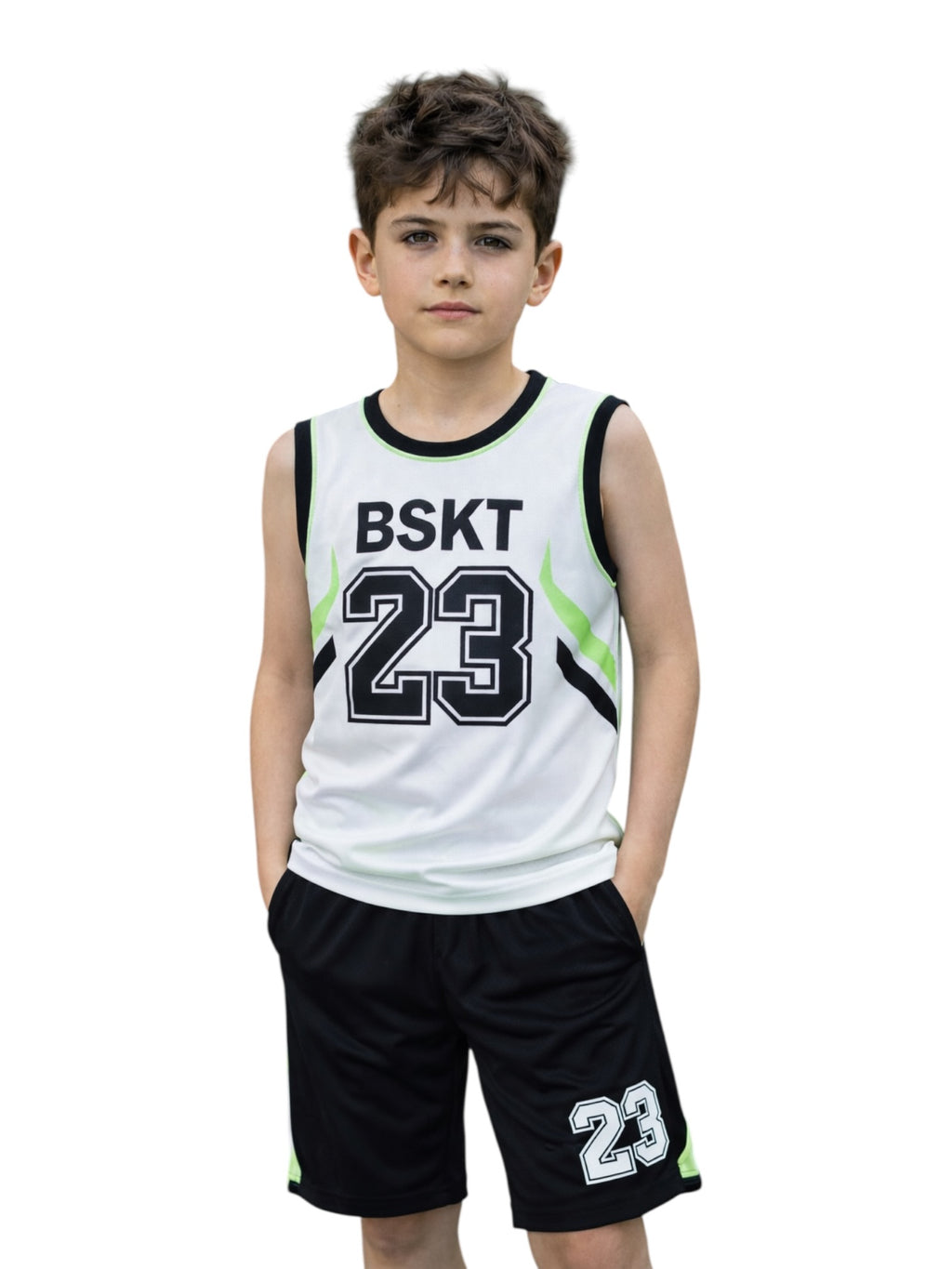 Completo bambino da basket estivo