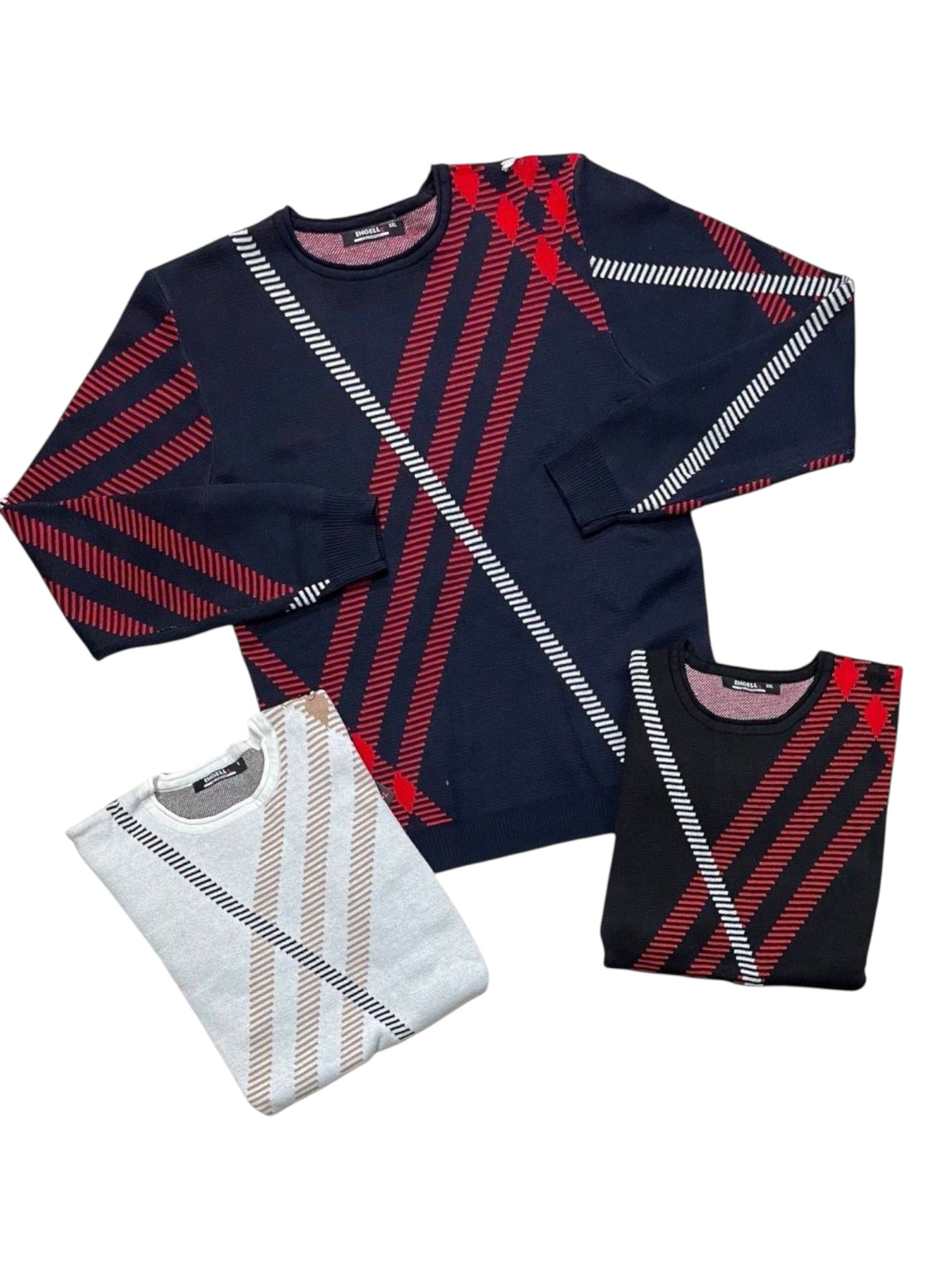 Maglione con fantasia caldo e comodo