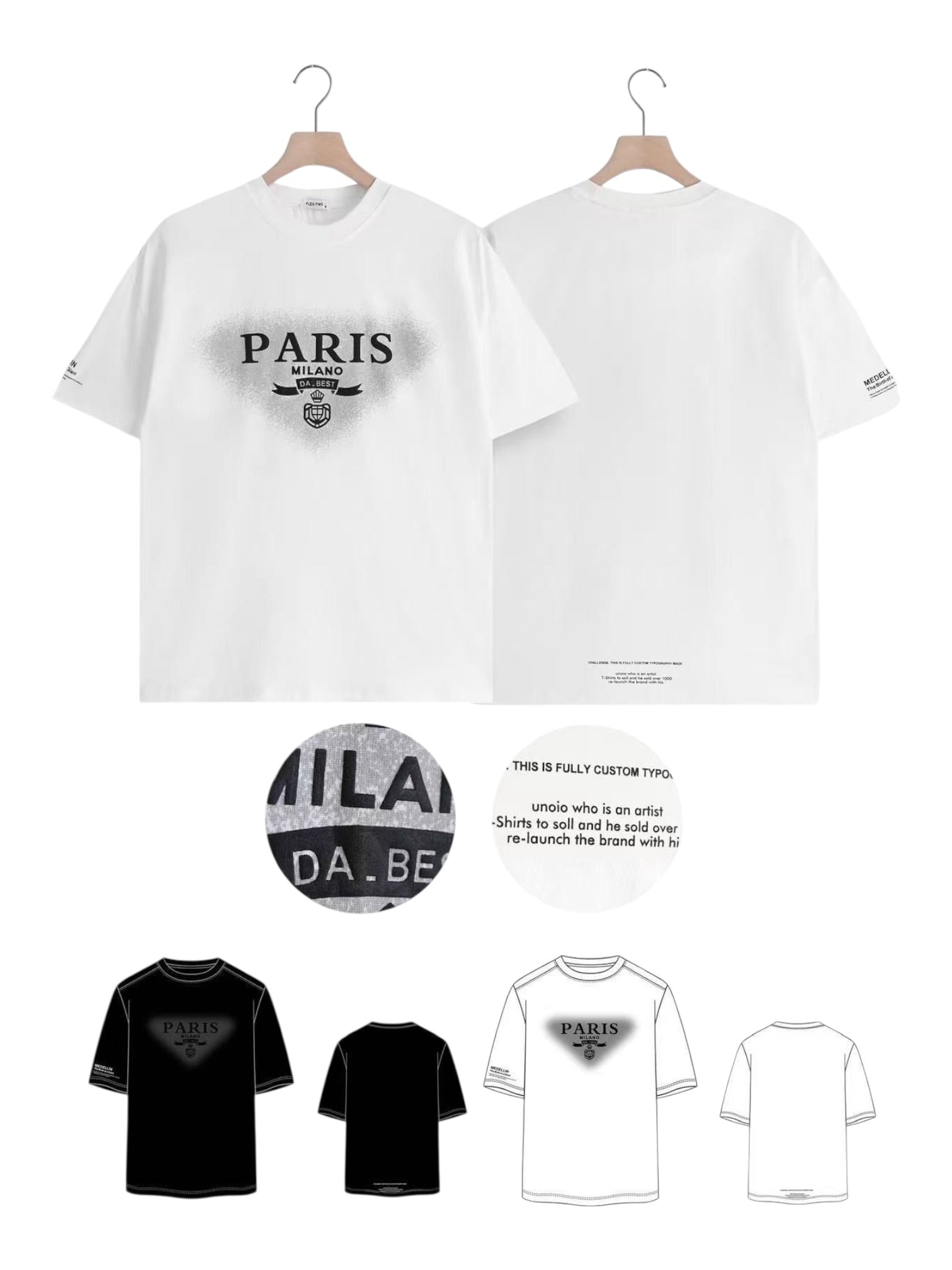 Maglia in cotone morbida con scritta frontale