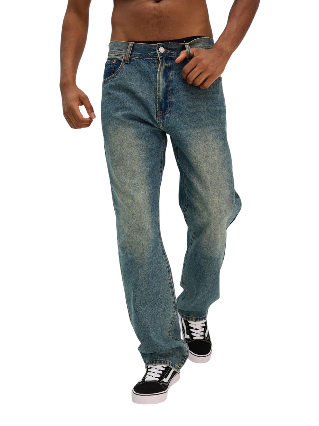 Jeans in cotone regular fit 1