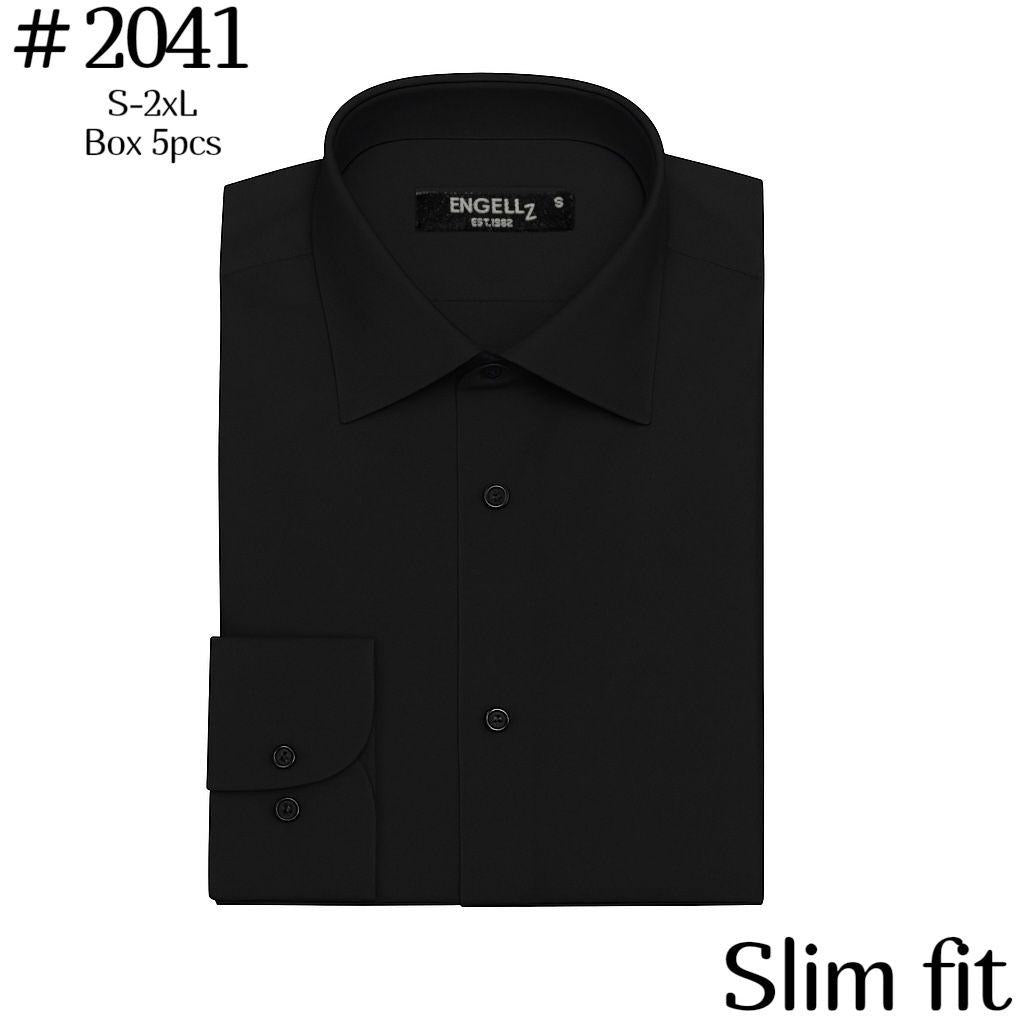 Camicia basic slim fit cotone
