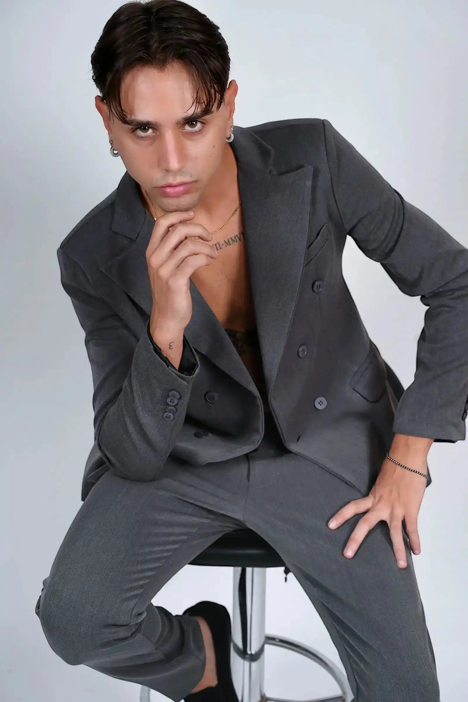 Abito doppiopetto italiano cotone invernale