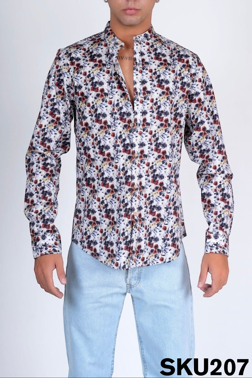 Camicia slim cotone LANE