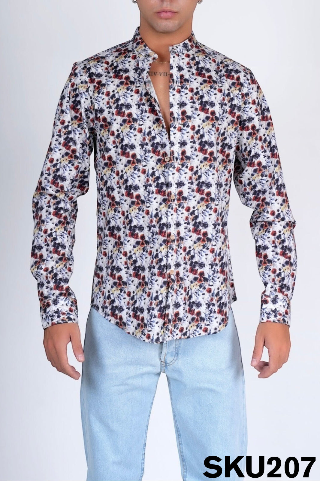 Camicia slim cotone LANE