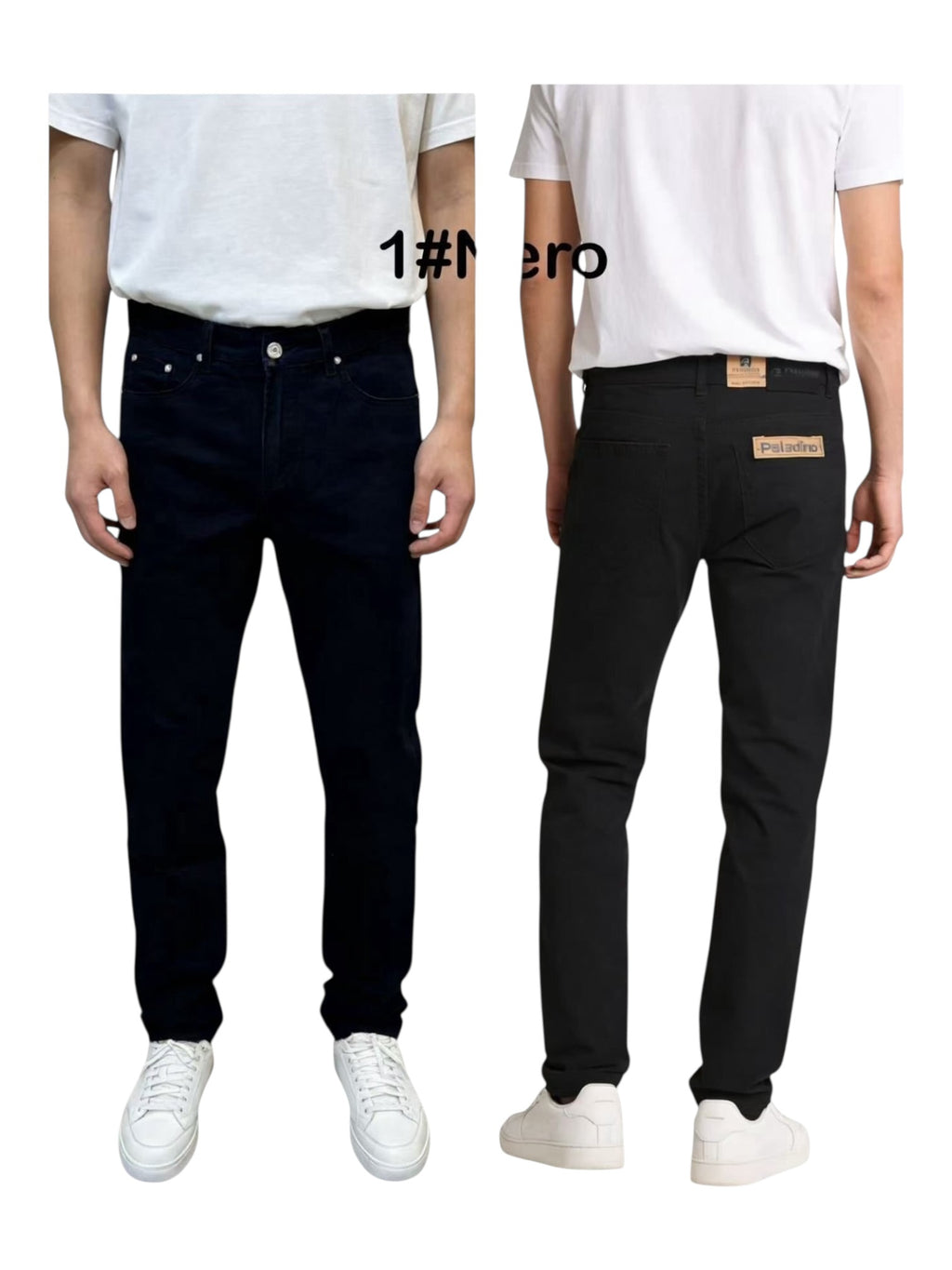 Pantalone regular fit in cotone