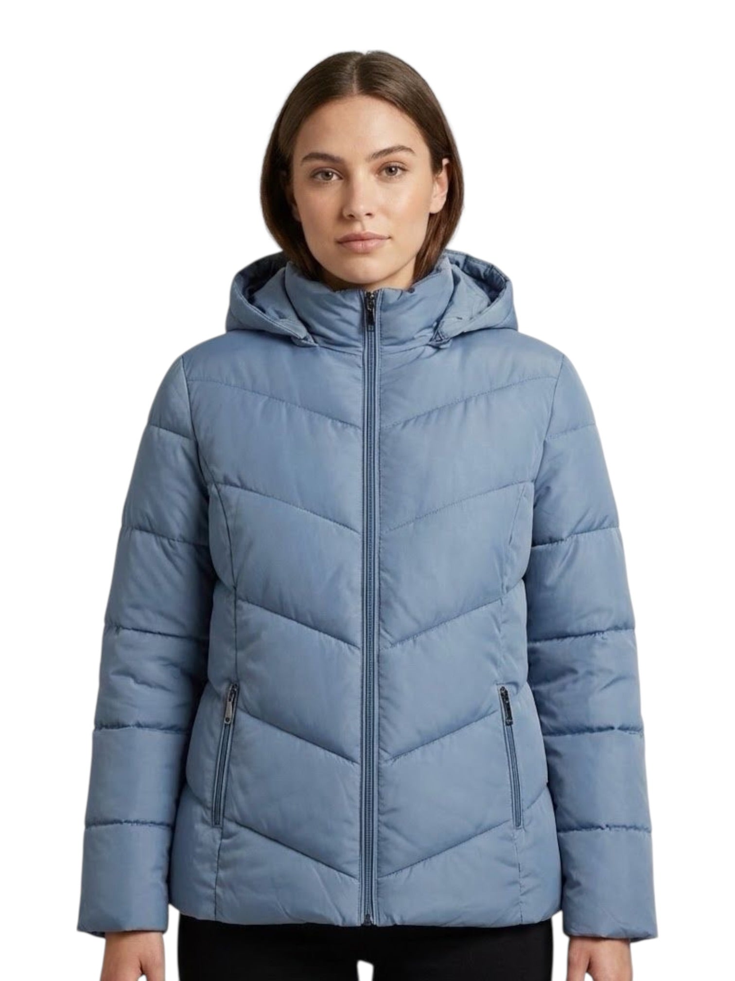 Giubbino donna zip e cappuccio