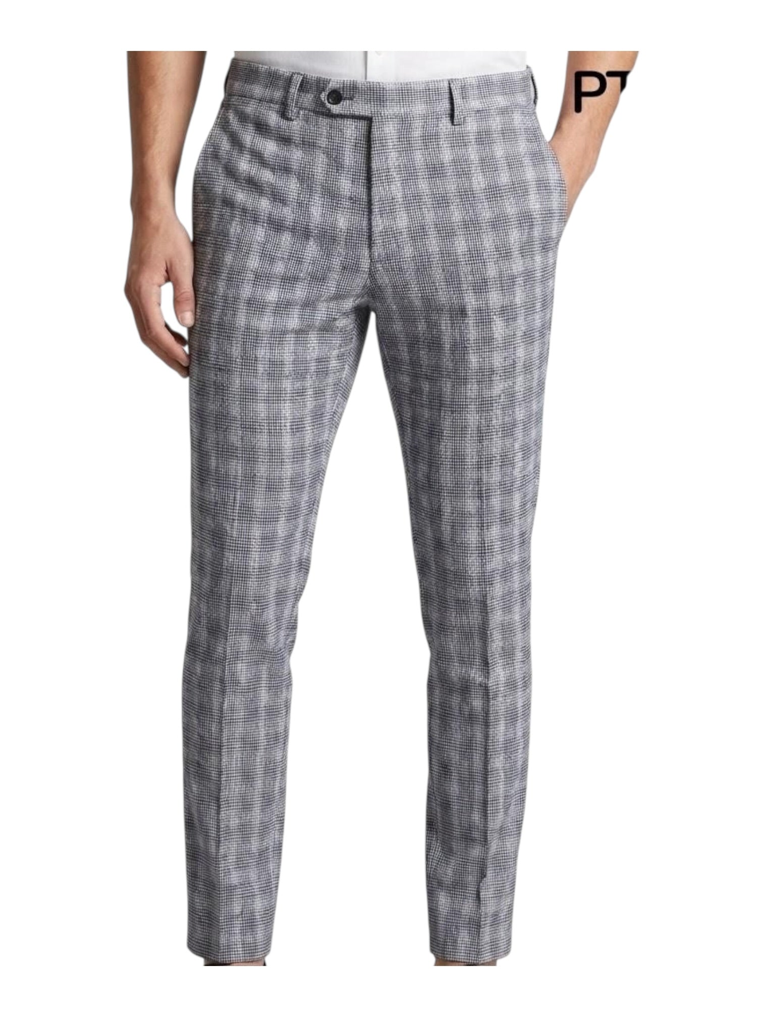 Pantalone classico a quadri