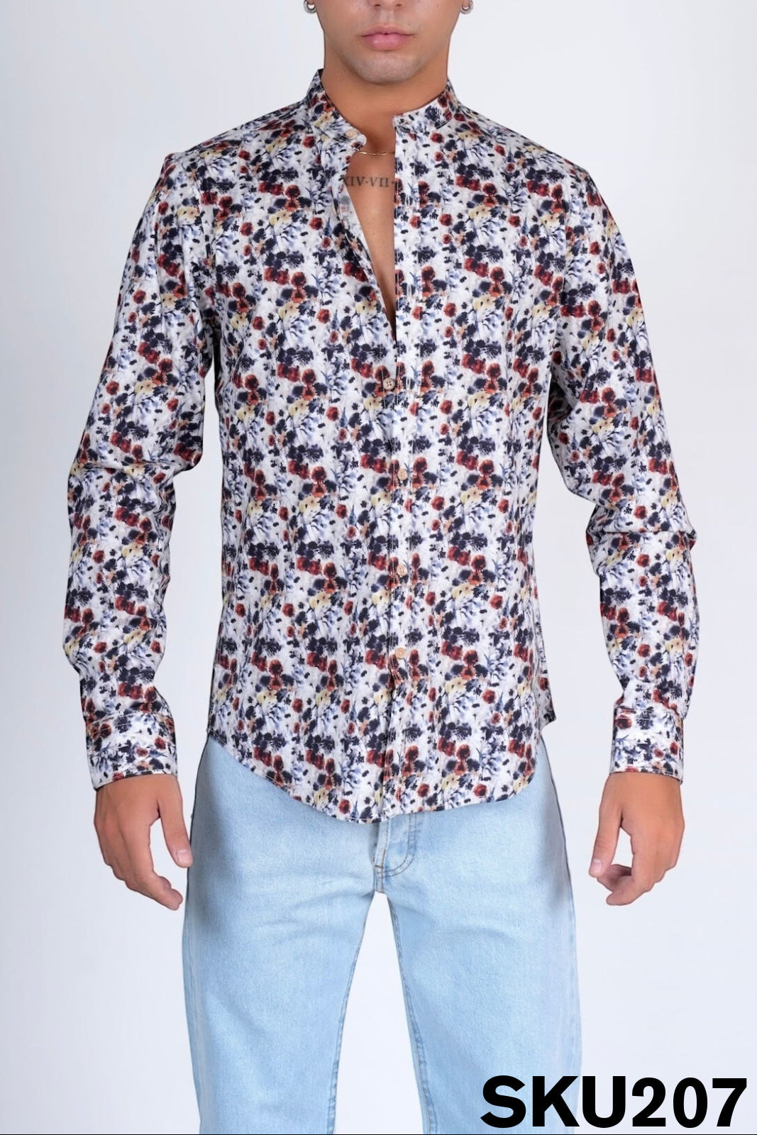 Camicia slim cotone LANE