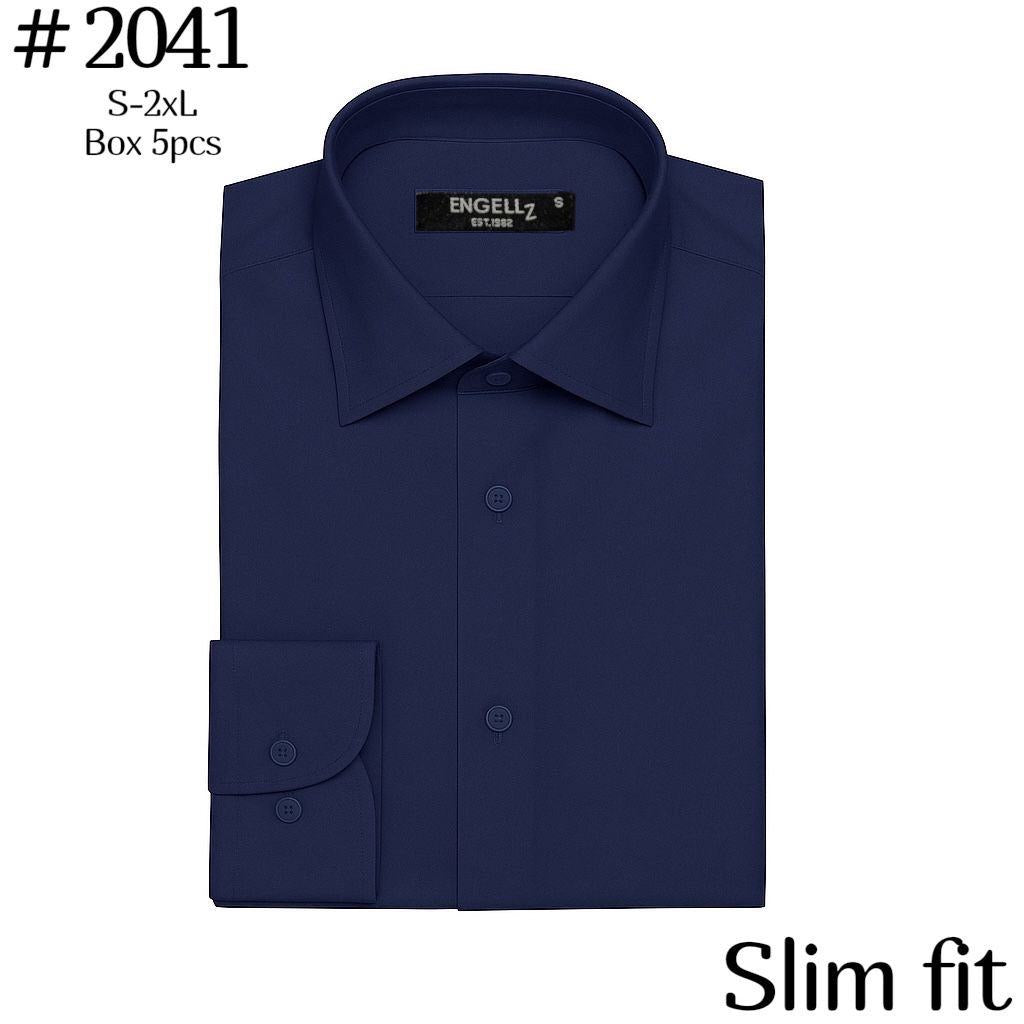 Camicia basic slim fit cotone
