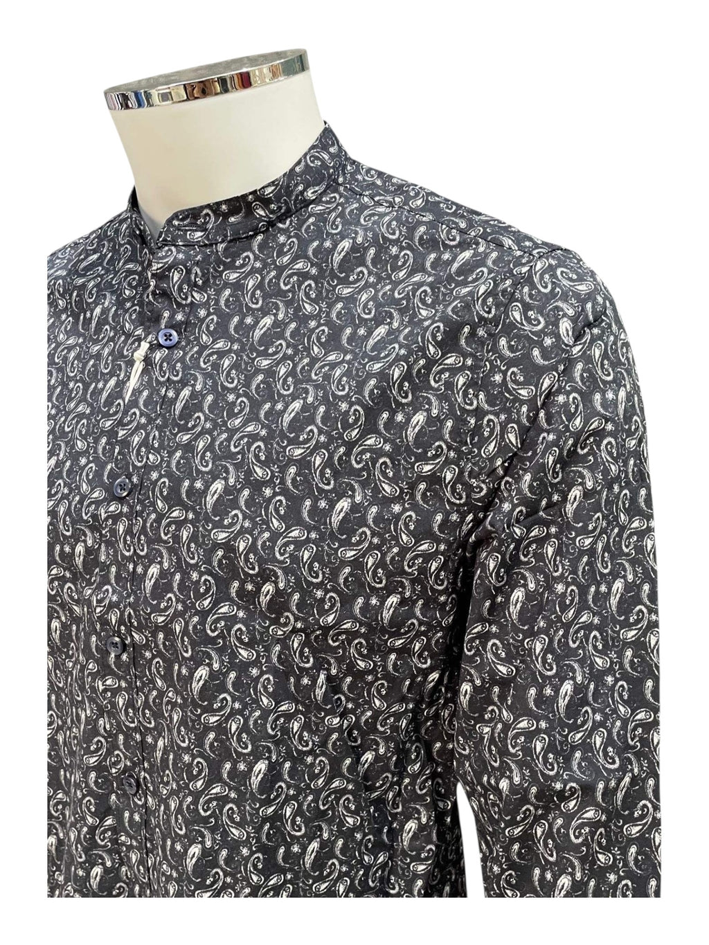 Camicia slim cotone fantasia