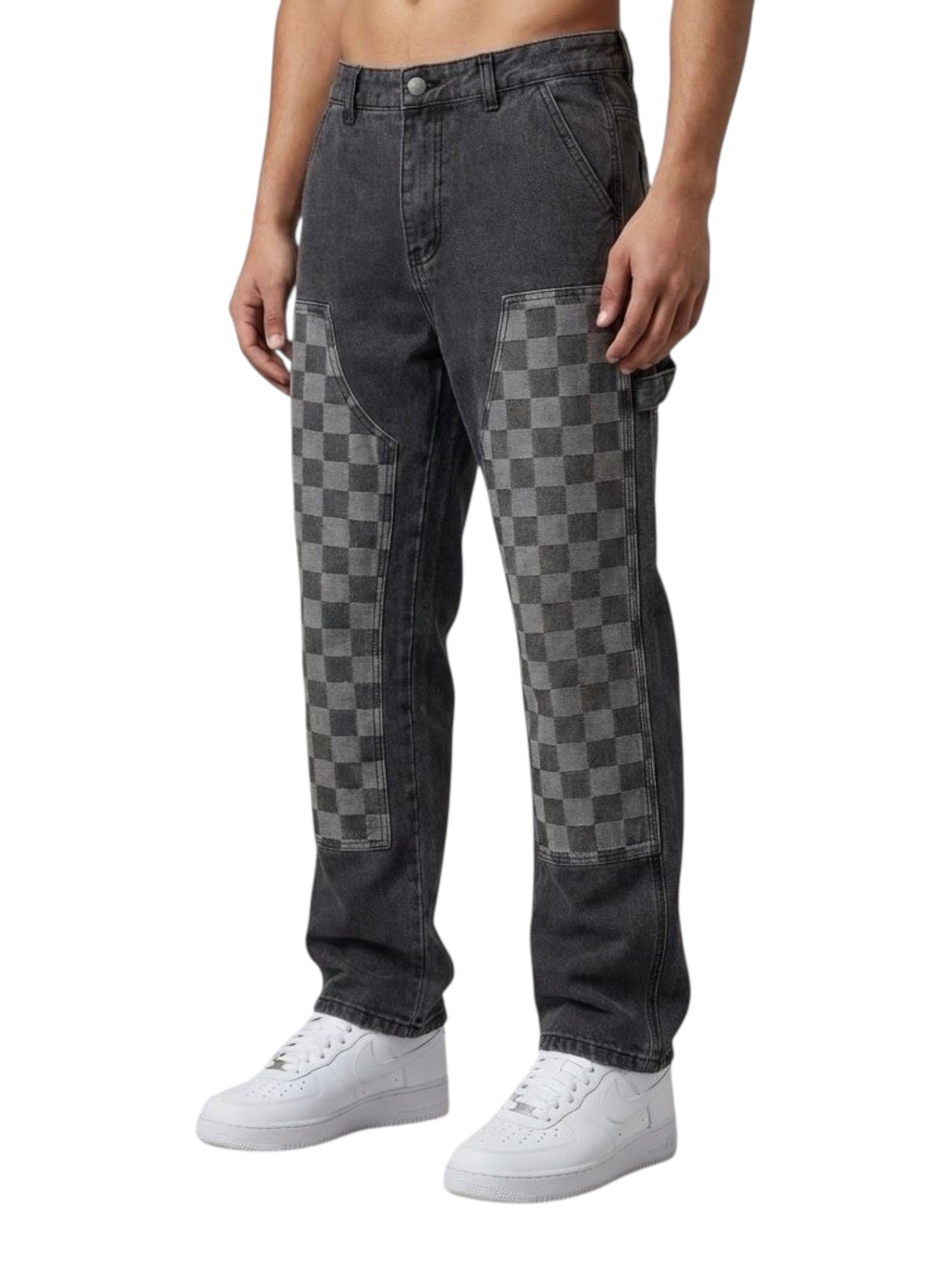 Jeans regular fit con patch