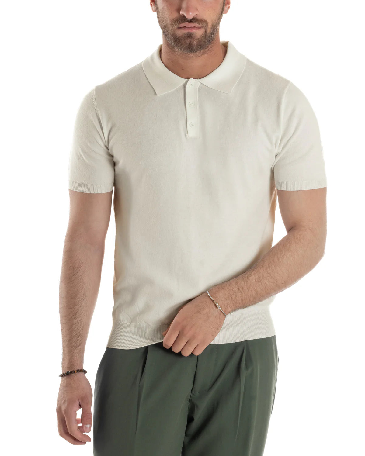Polo in filo morbida e comoda J689