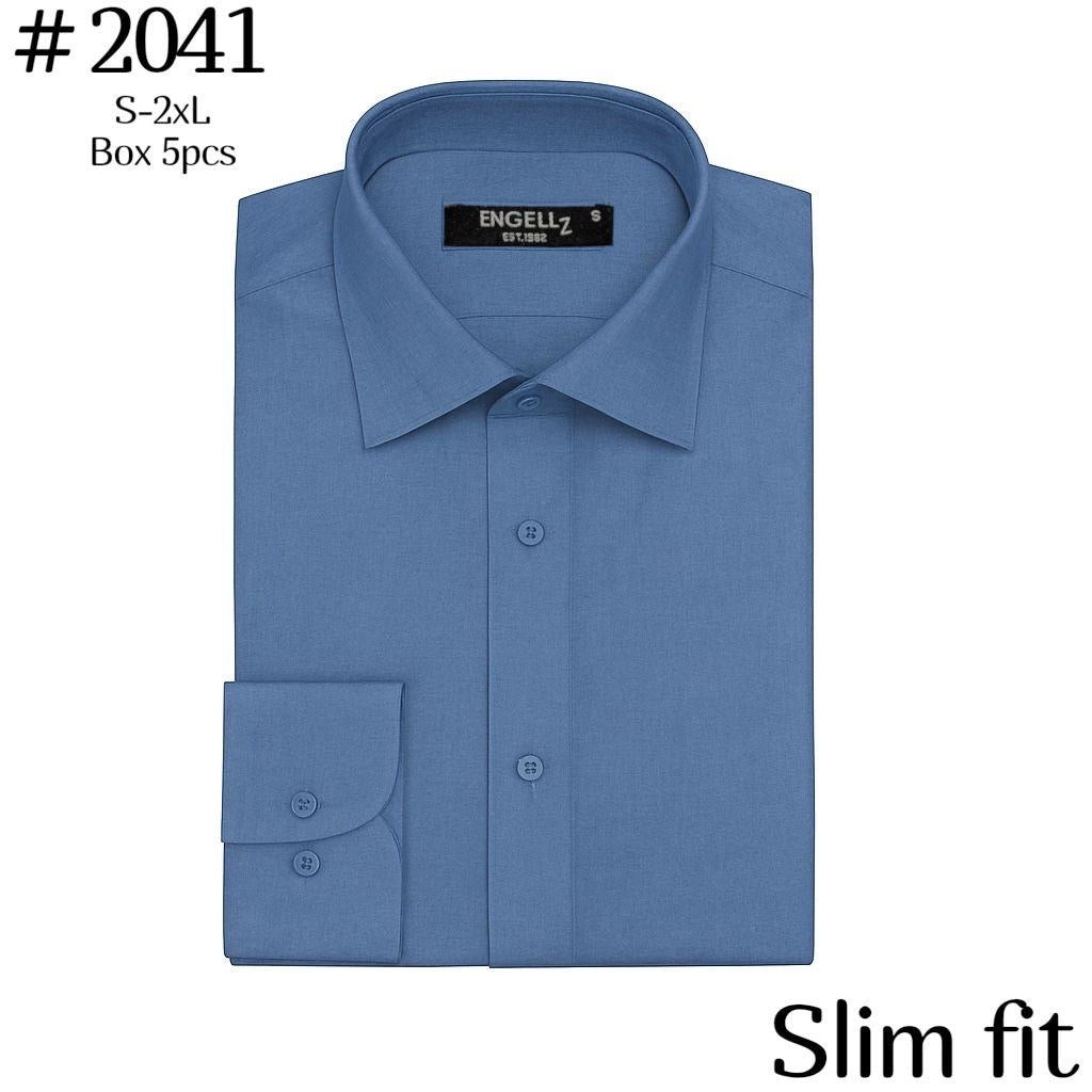 Camicia basic slim fit cotone