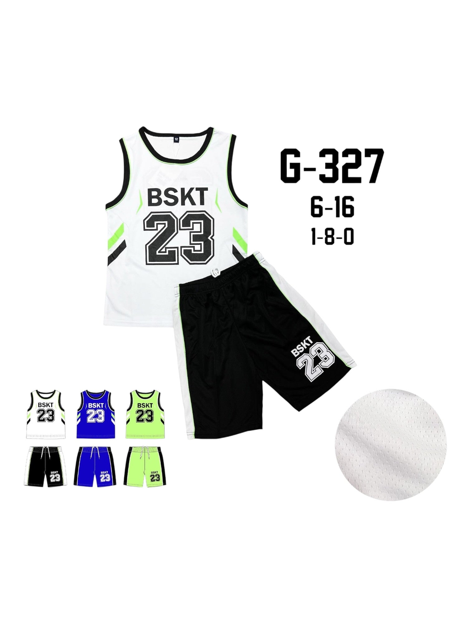 Completo bambino da basket estivo